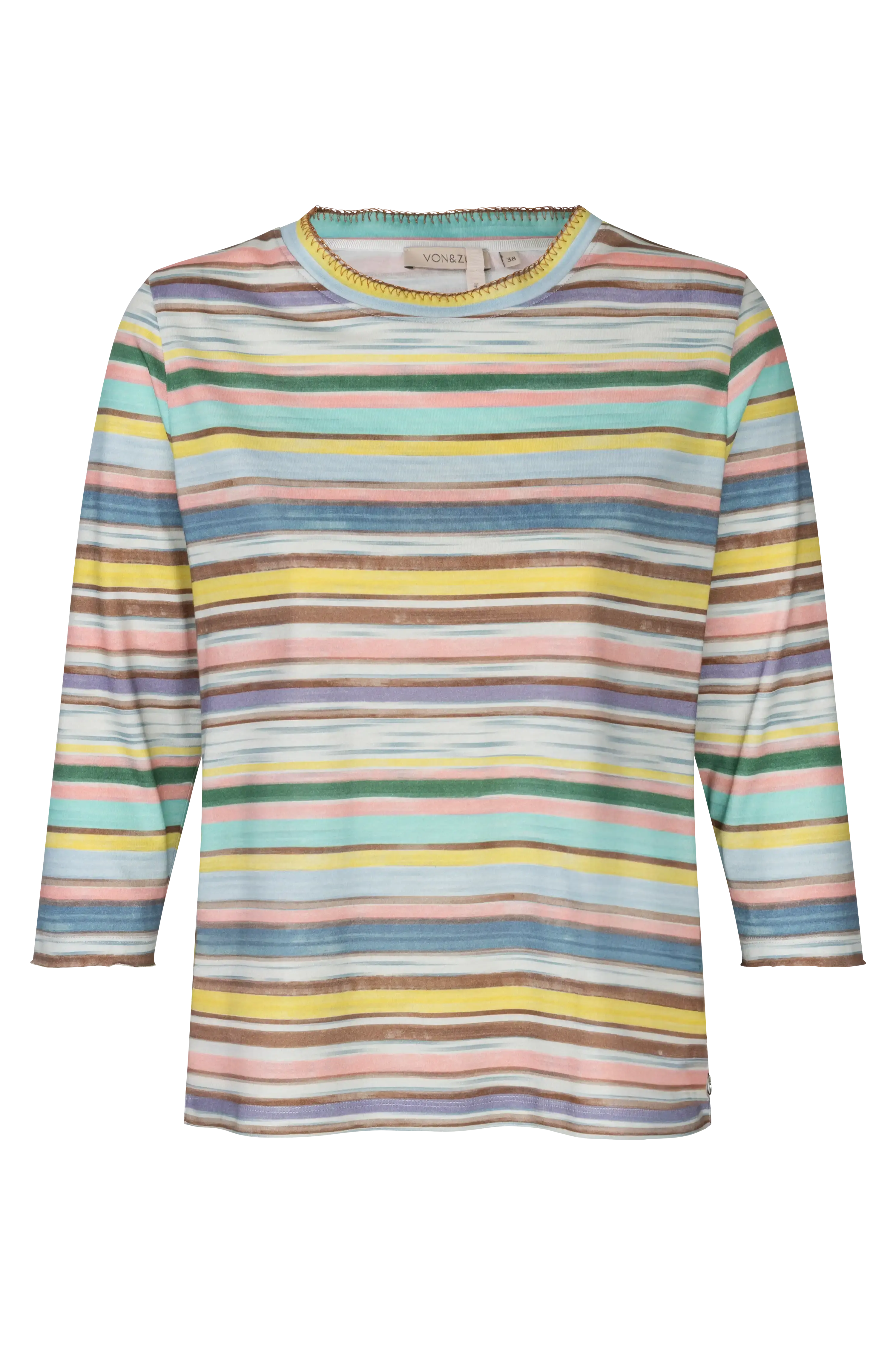 3/4 Ärmel Shirt mit Print VON&ZU