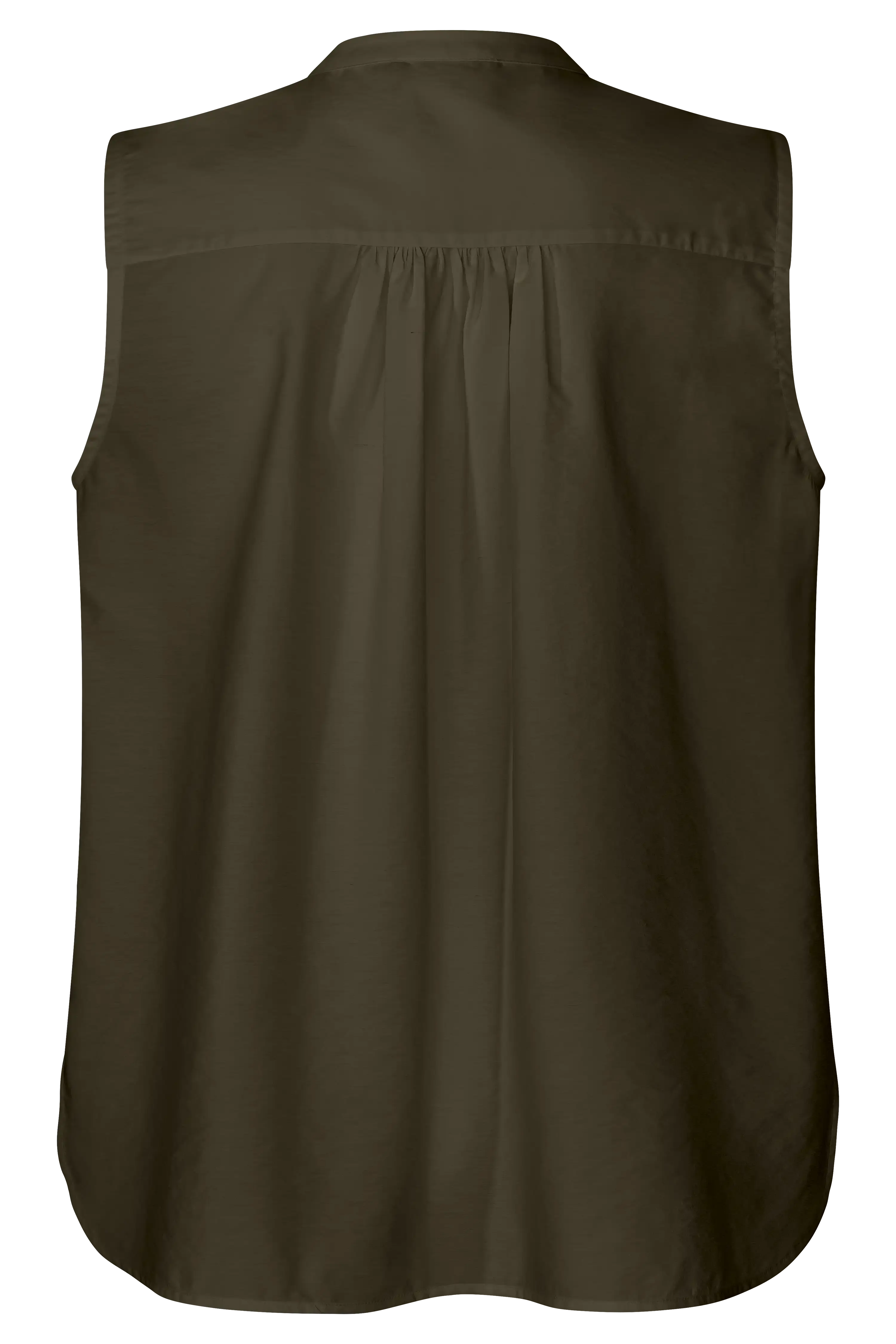 Ärmellose Popelinebluse VON&ZU