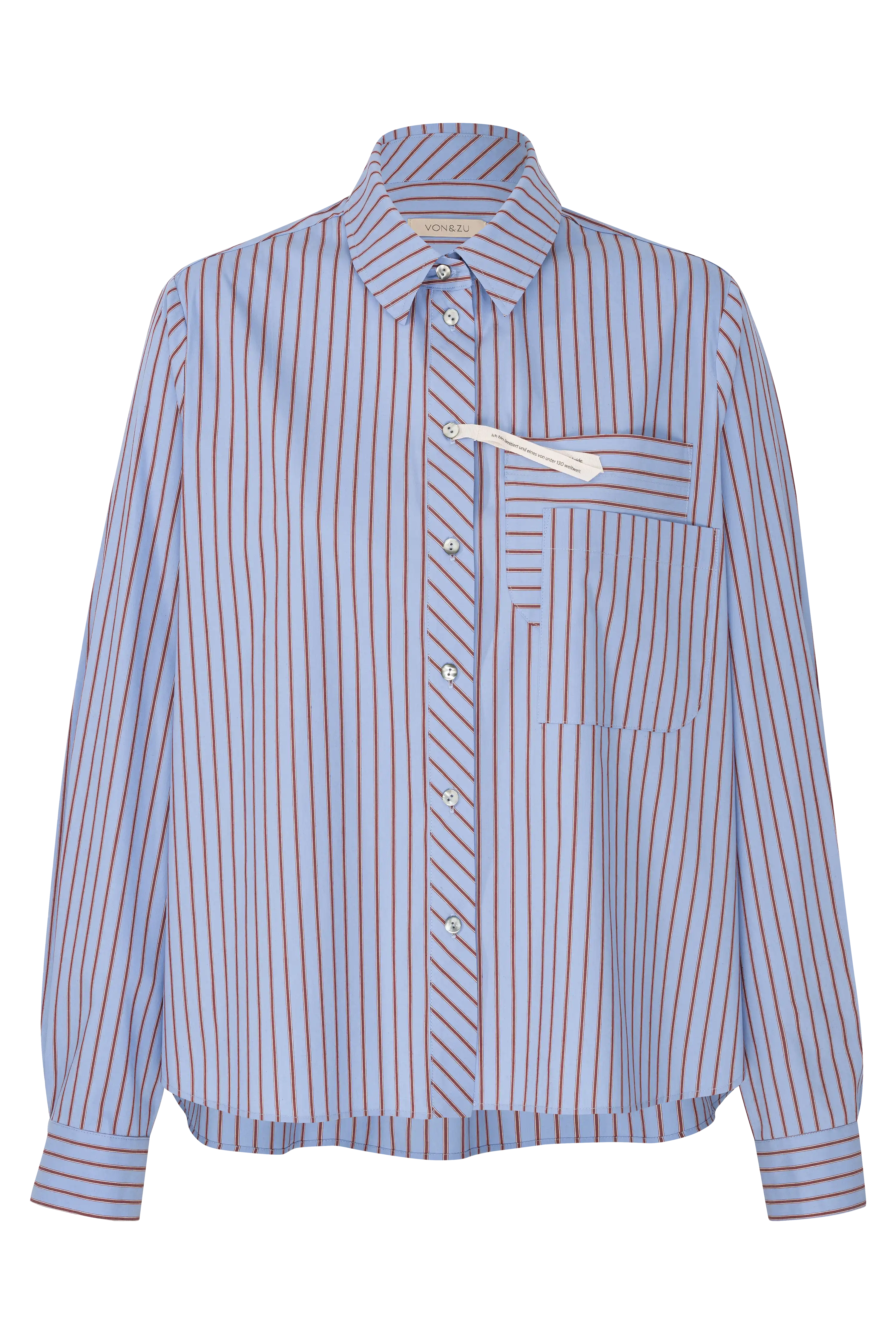 Gestreifte Hemdbluse VON&ZU