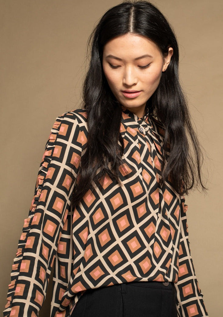 Lässige Printbluse VON&ZU