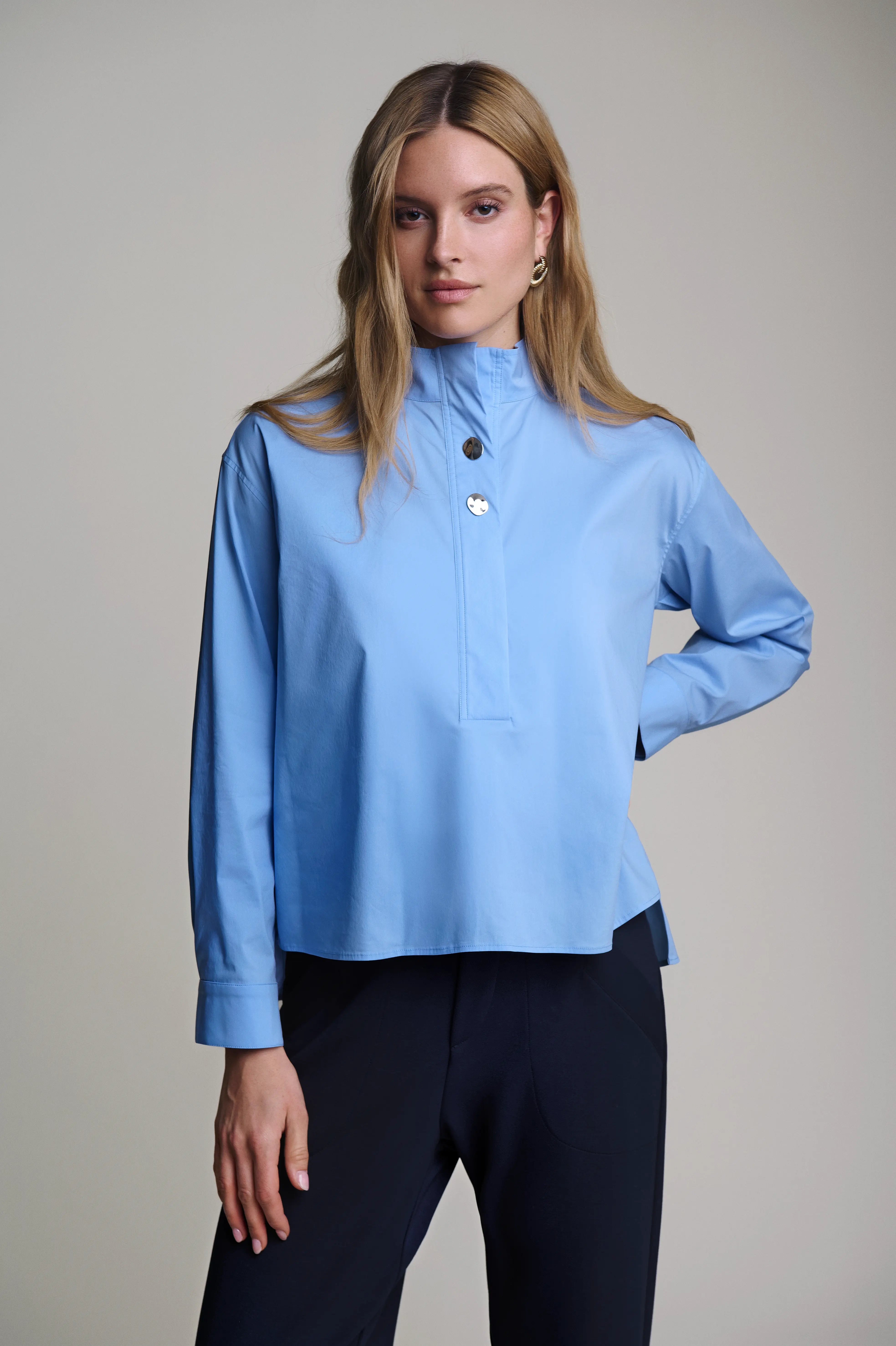 Oversized Popelinebluse VON&ZU