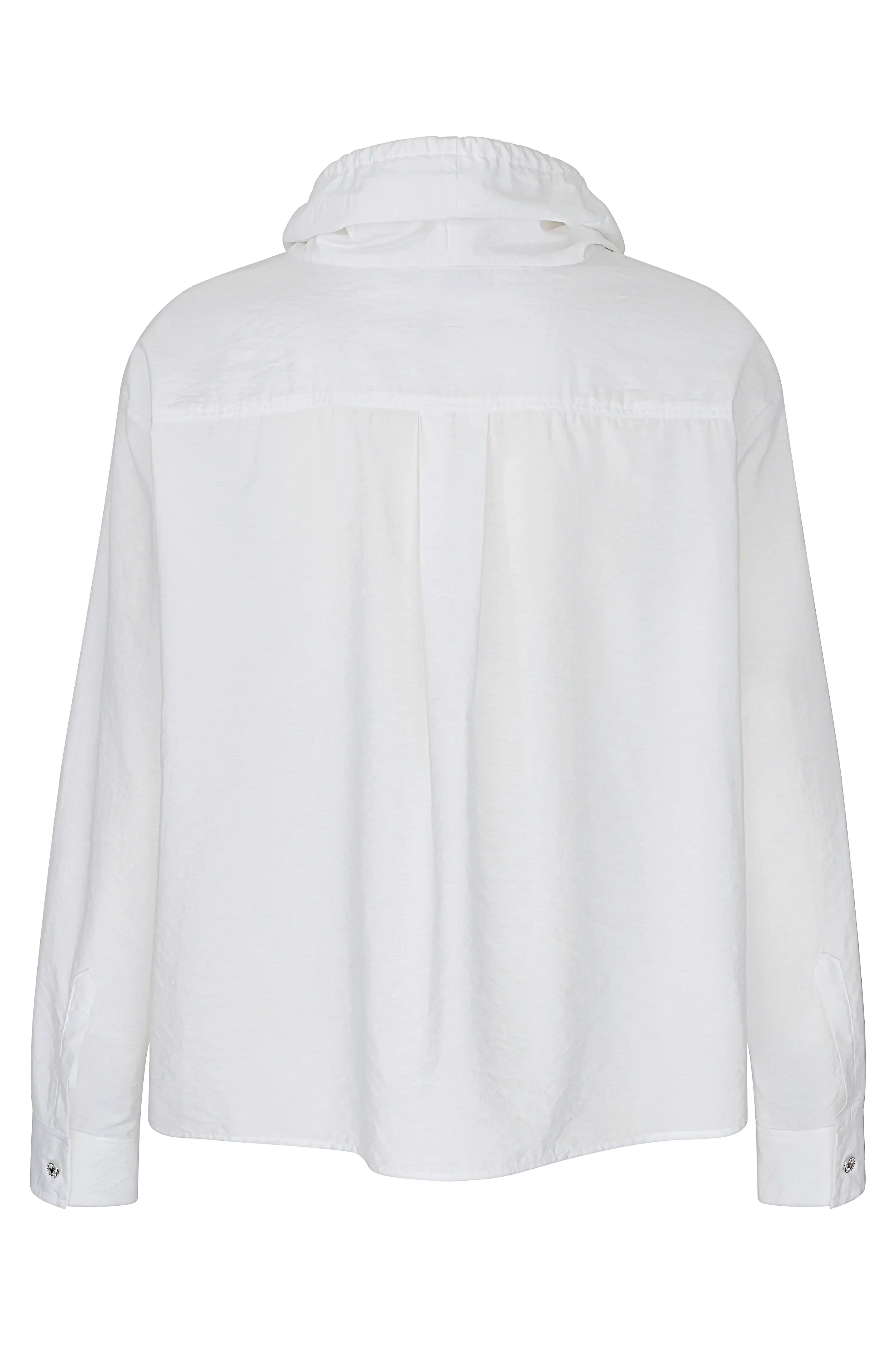 Popelinebluse mit Stehkragen&Kordelzug VON&ZU