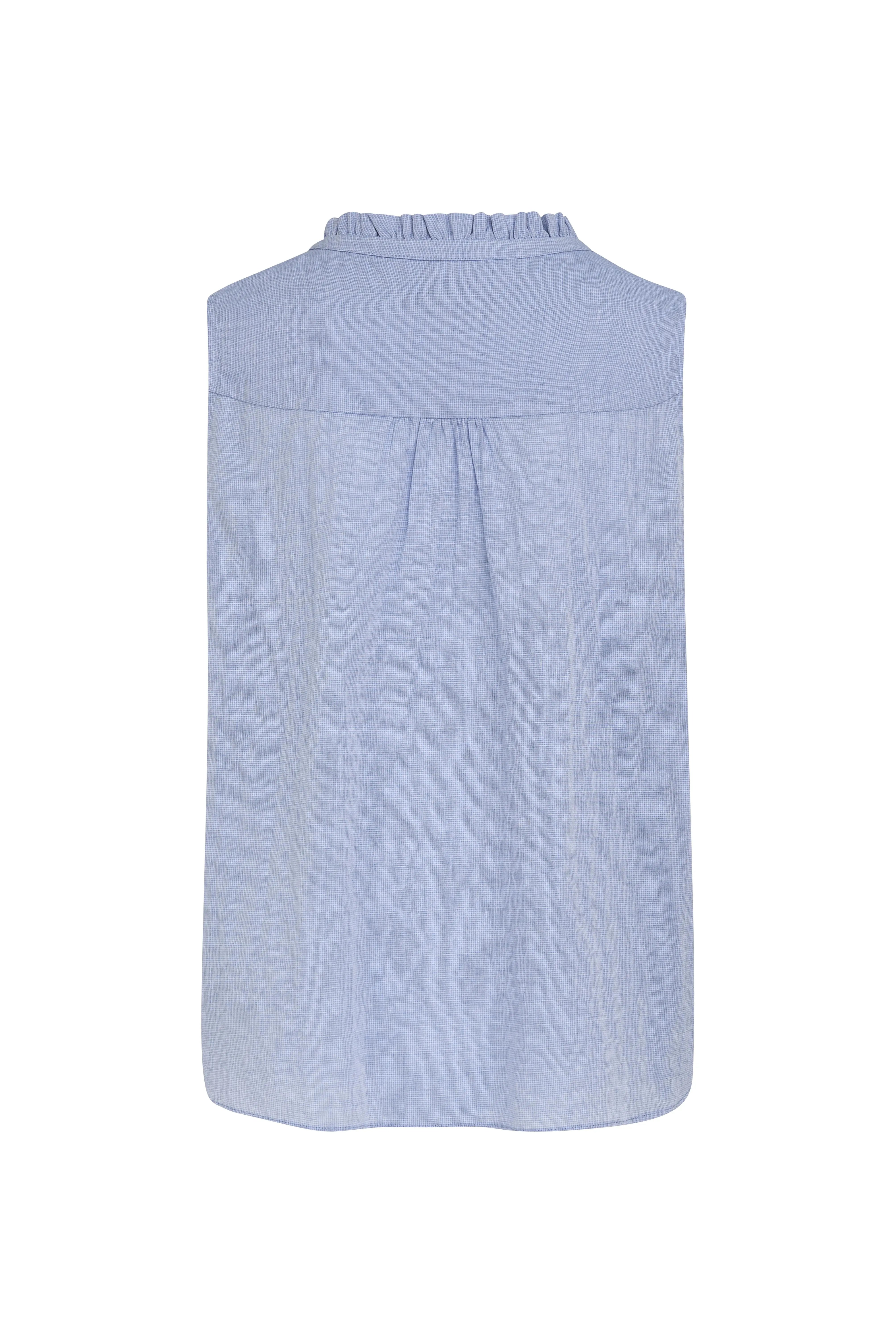 Rüschenbluse mit Zierknopf VON&ZU