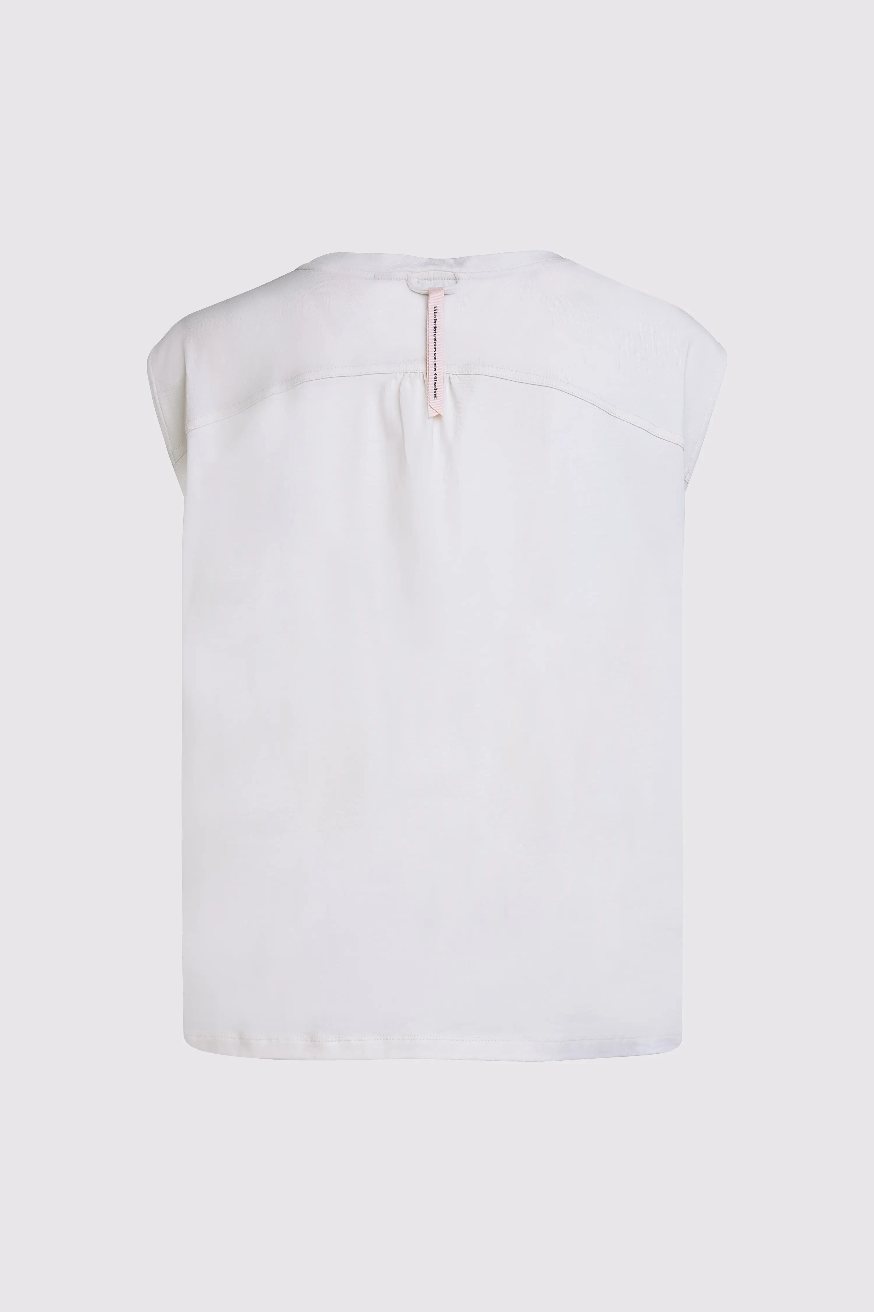 Satinshirt im Materialmix VON&ZU