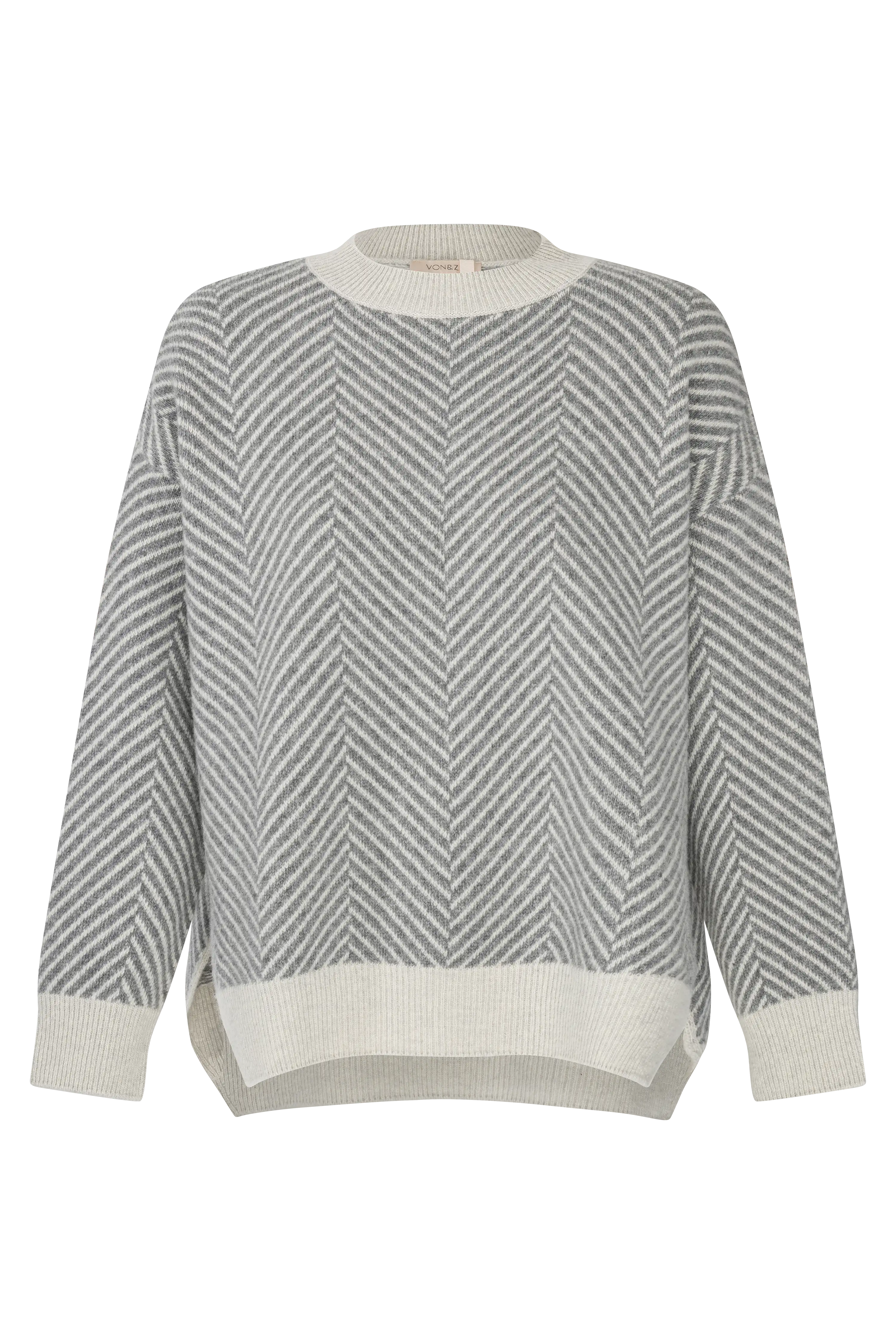 Strickpullover Fischgrat VON&ZU