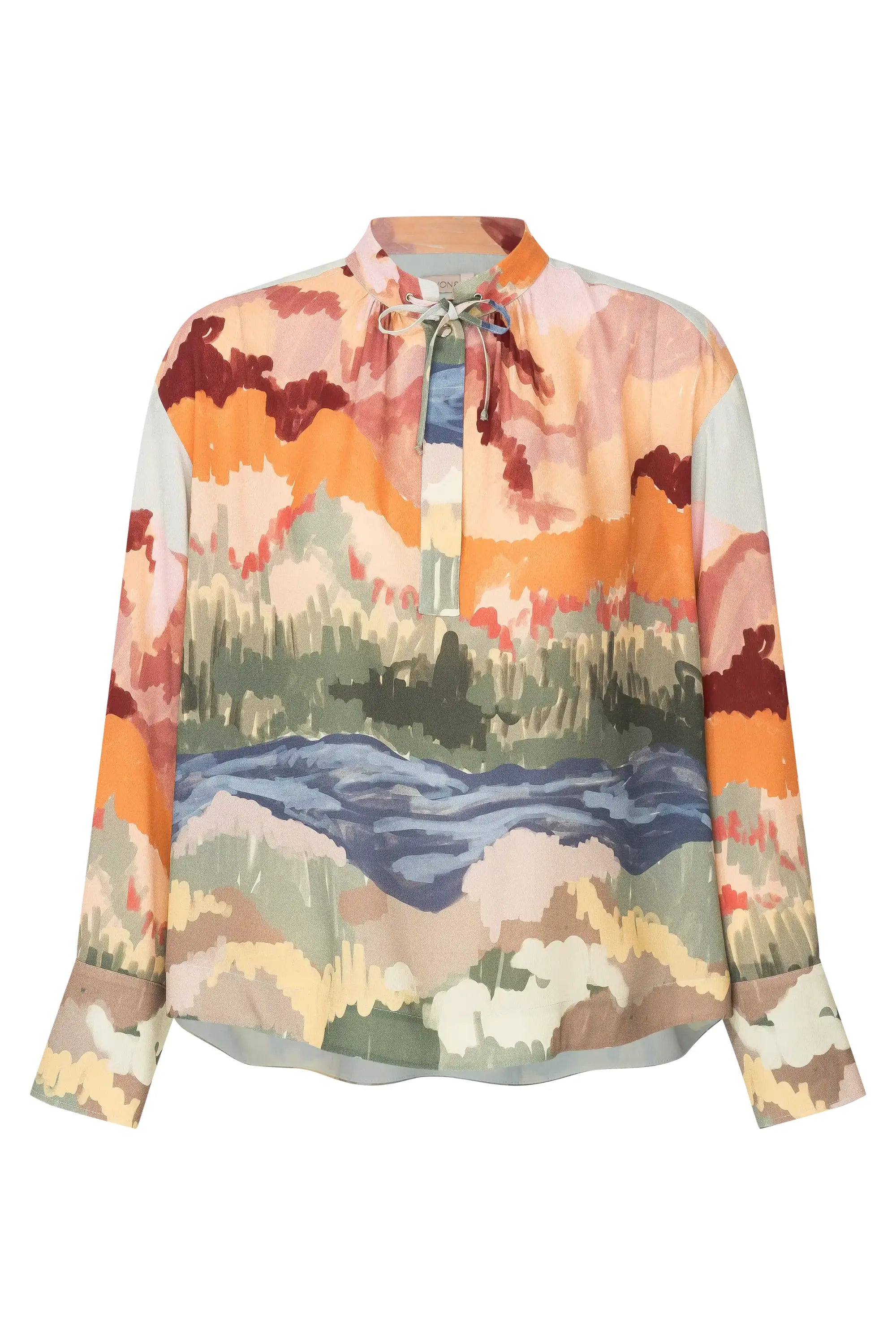 Viscosebluse mit Print