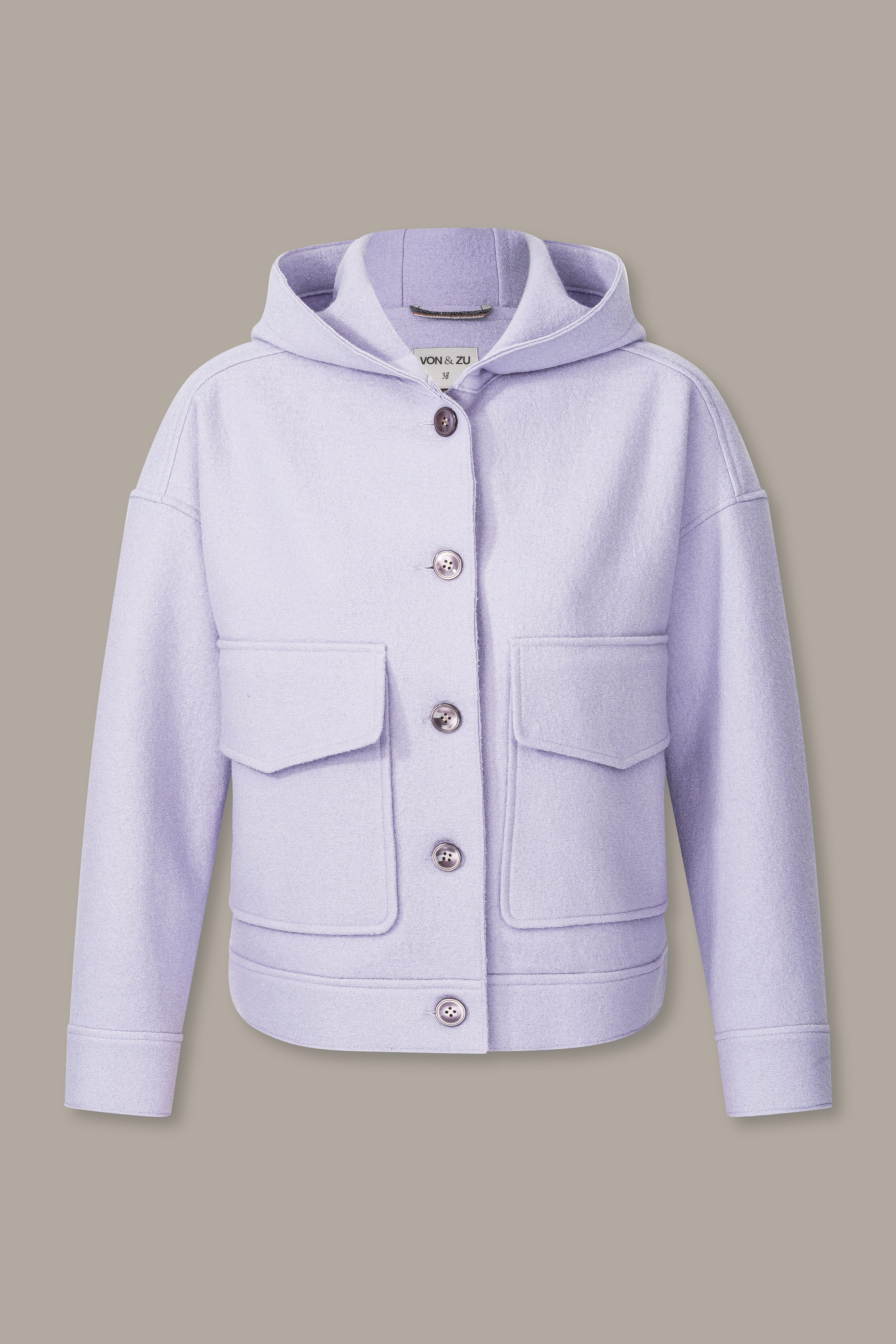 Walkjacke mit Kapuze VON&ZU