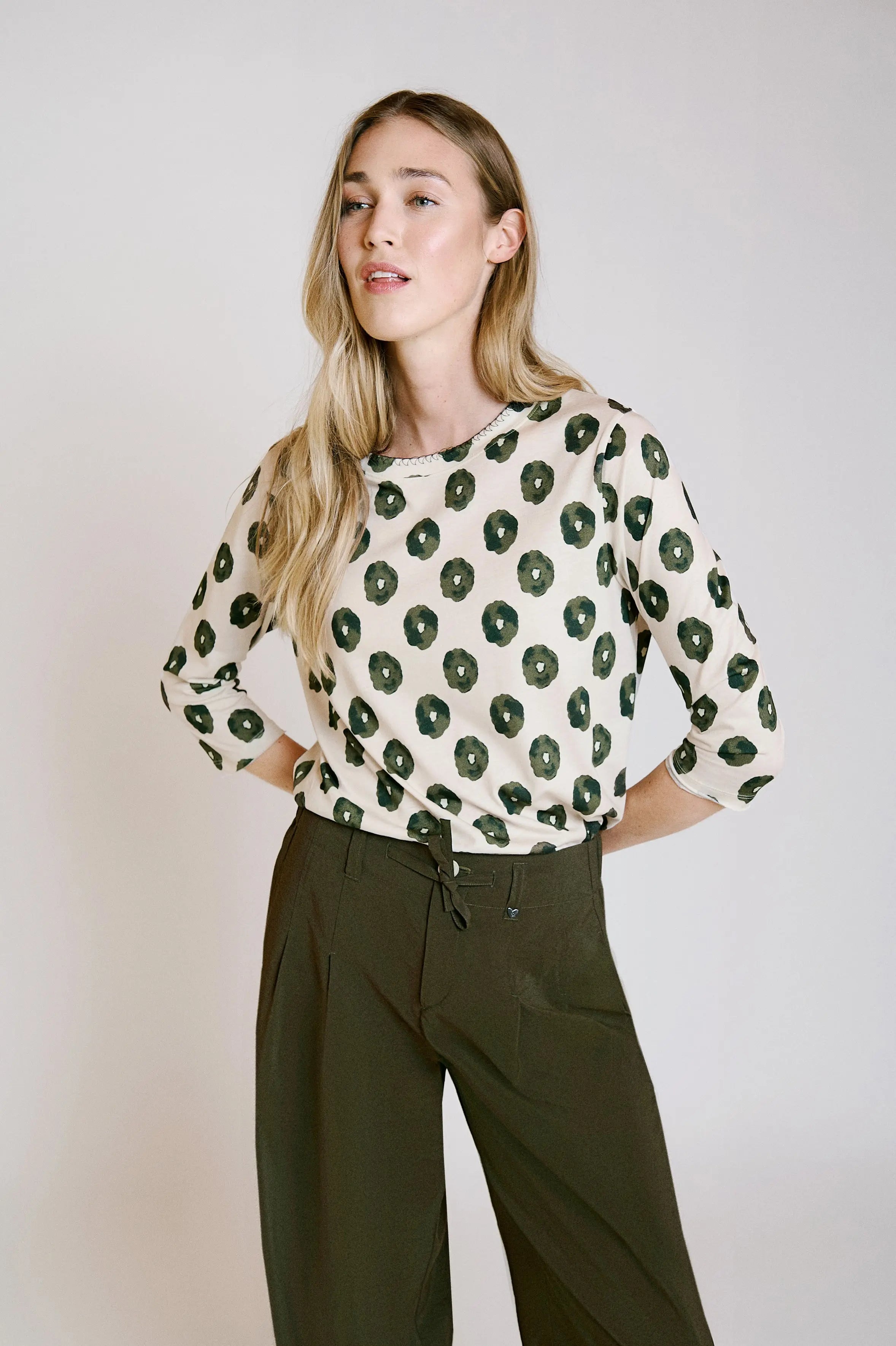 3/4 Ärmel Shirt mit Print VON&ZU