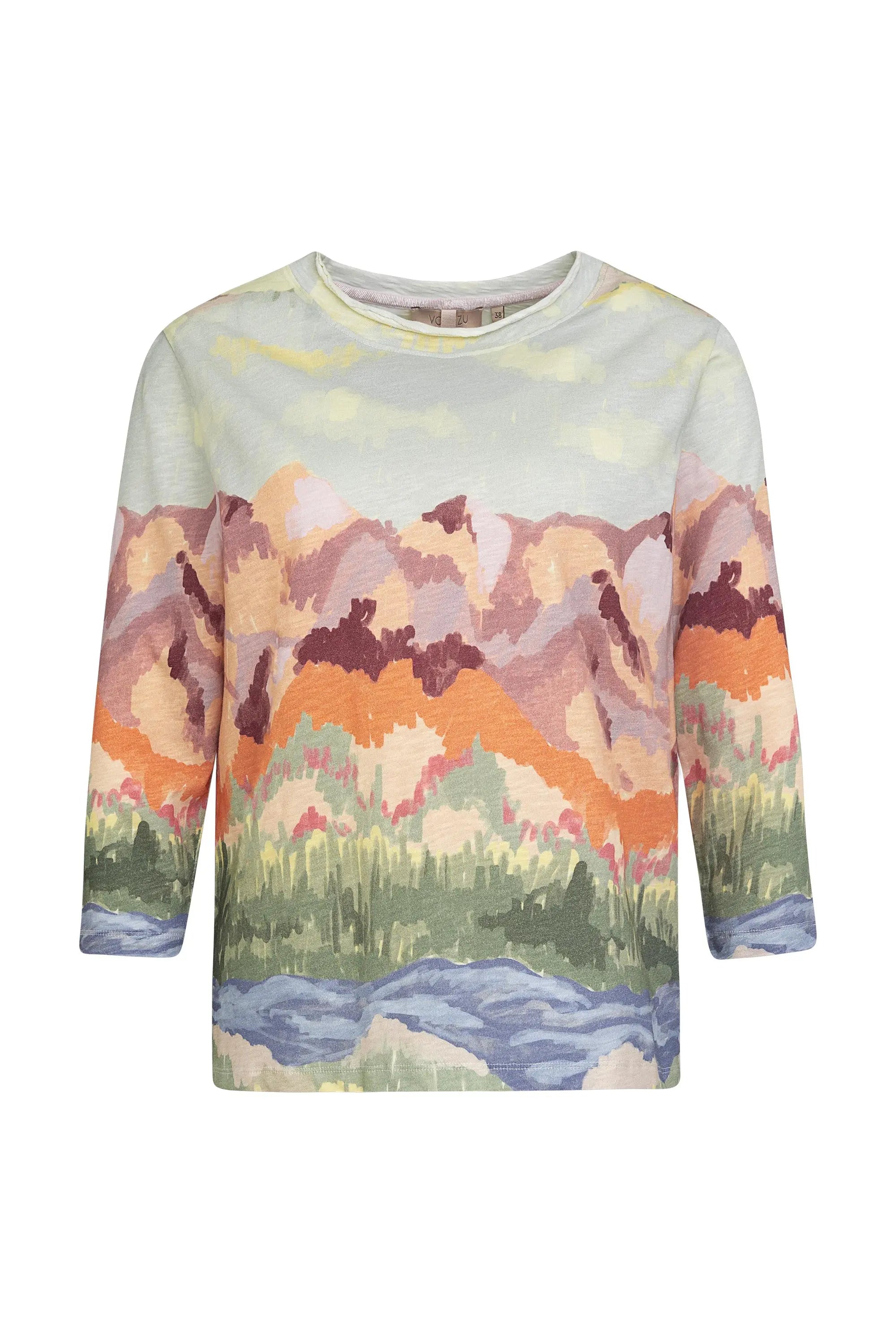 3/4 Ärmel Printshirt Landschaft VON&ZU