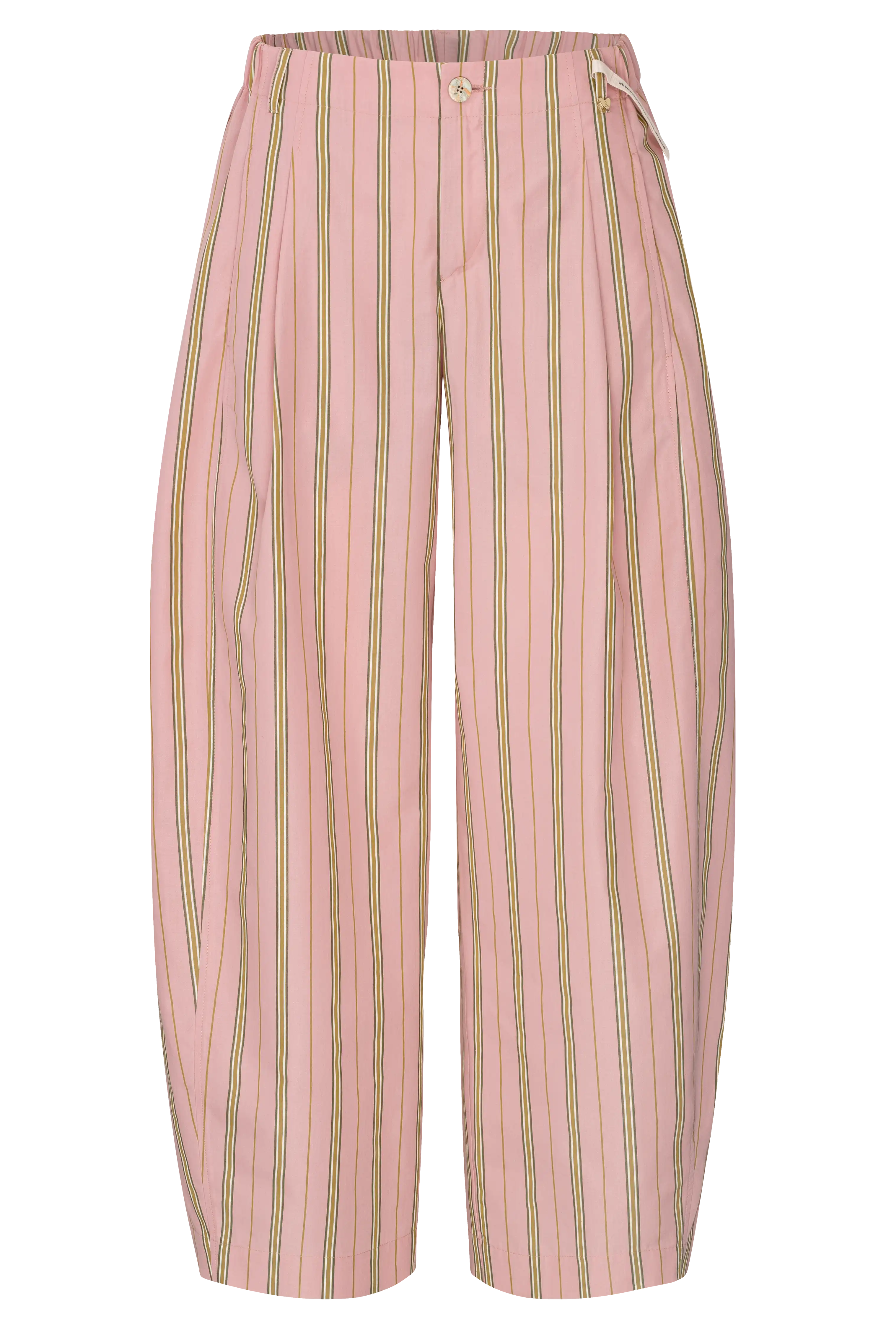 Popeline Barrelhose Gestreift