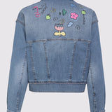 Bestickte Jeansjacke VON&ZU