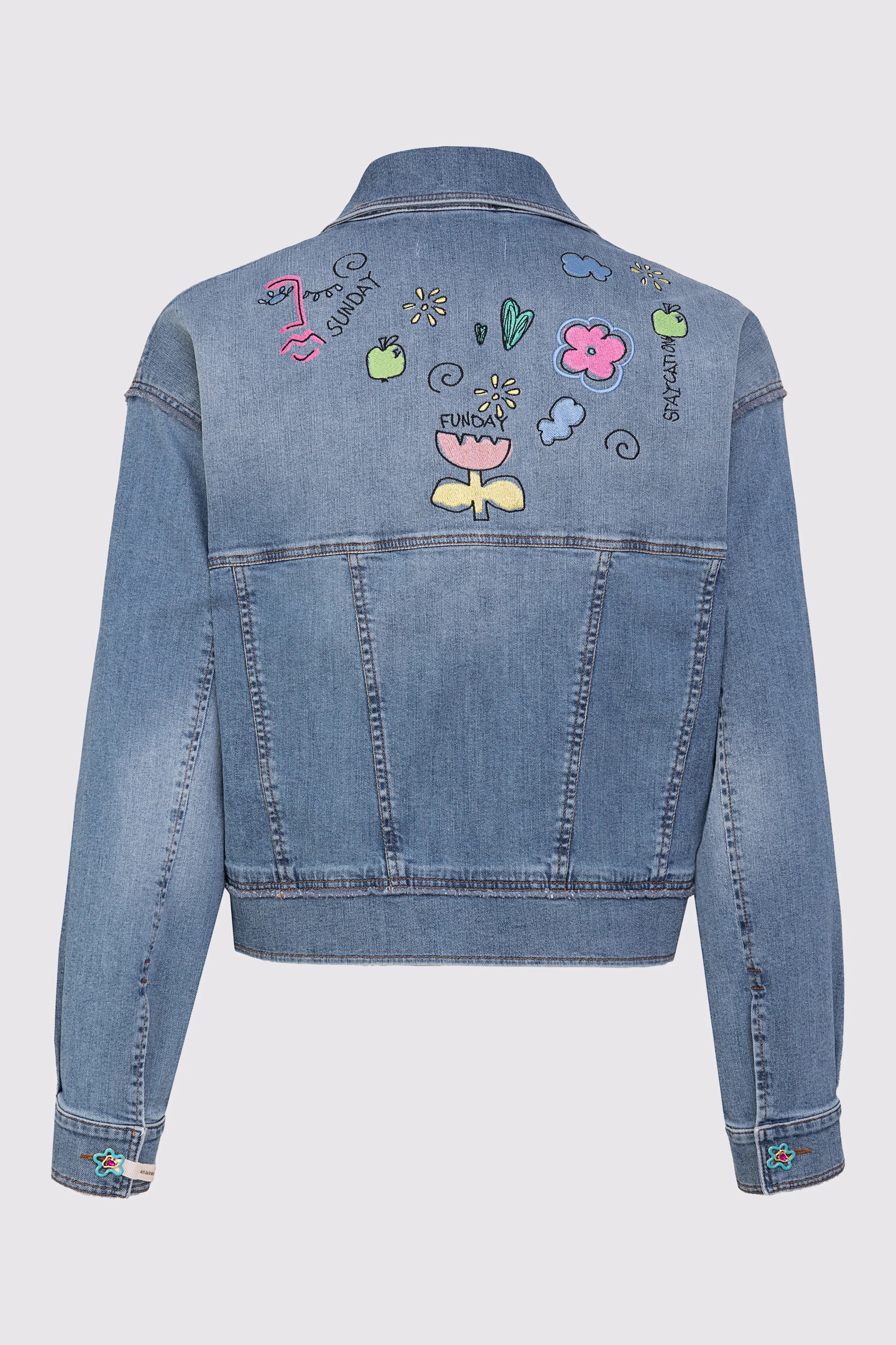 Bestickte Jeansjacke VON&ZU