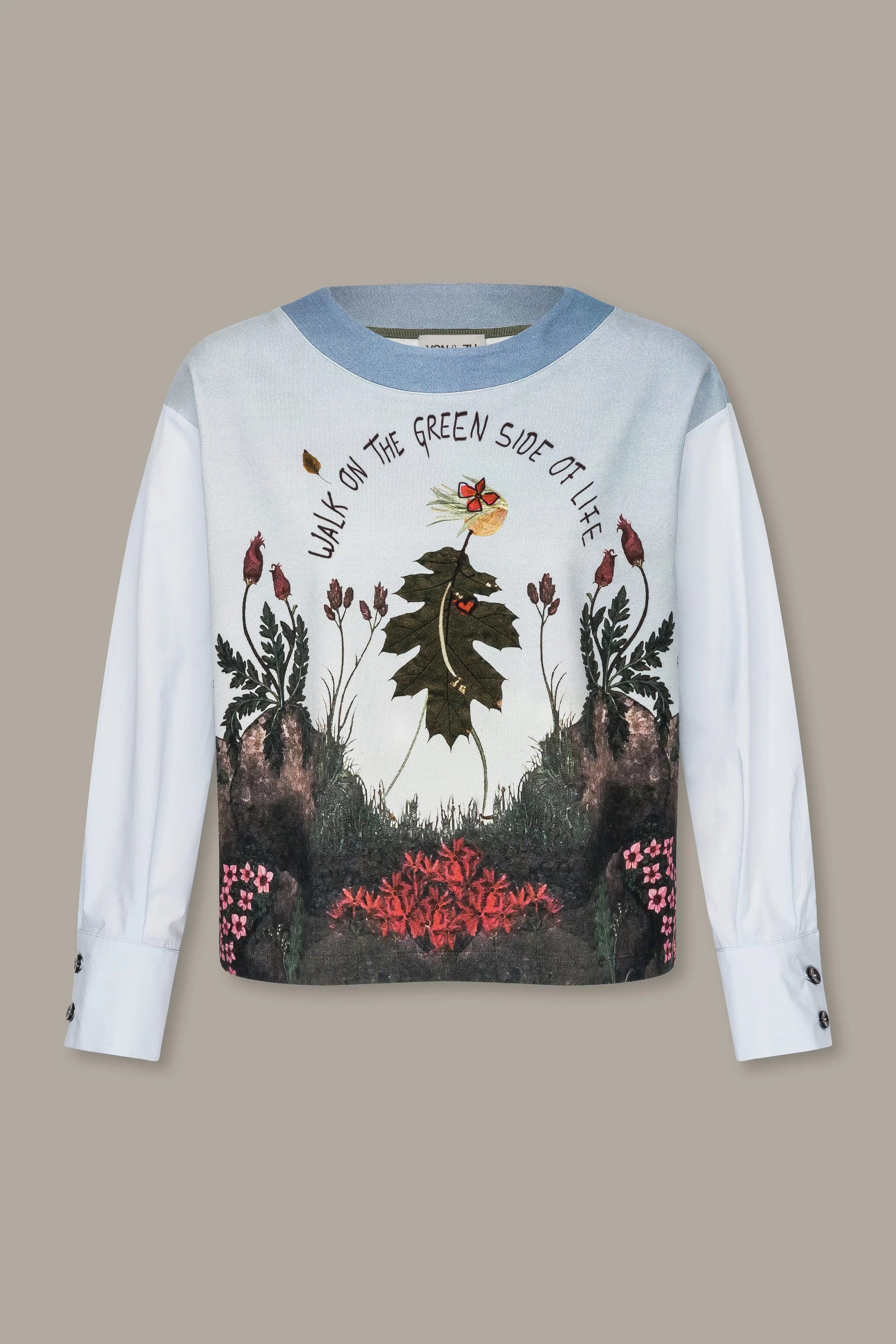 Blusensweatshirt mit Print VON&ZU