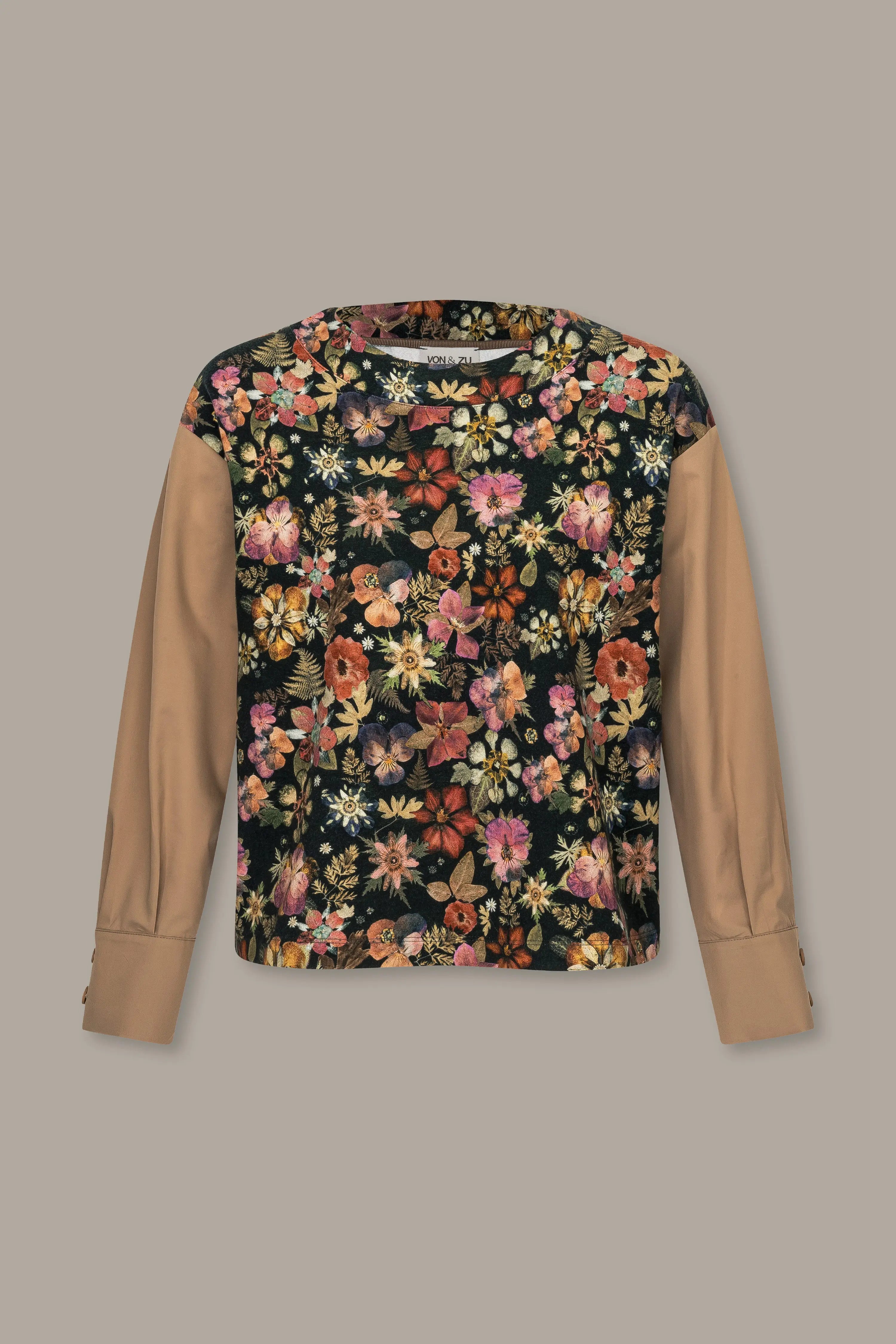 Blusensweatshirt mit Print VON&ZU