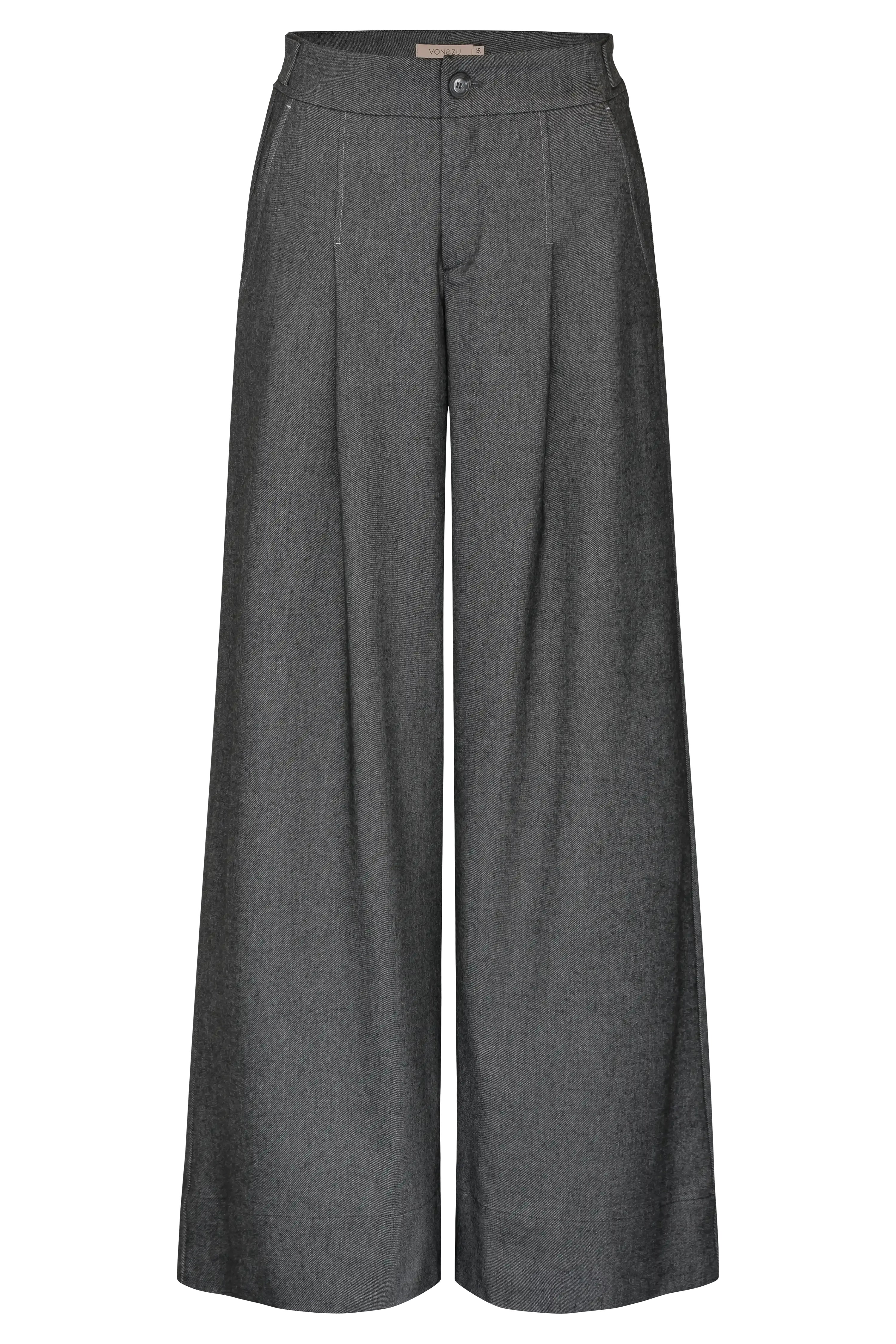 Bundfaltenhose mit weitem Bein VON&ZU