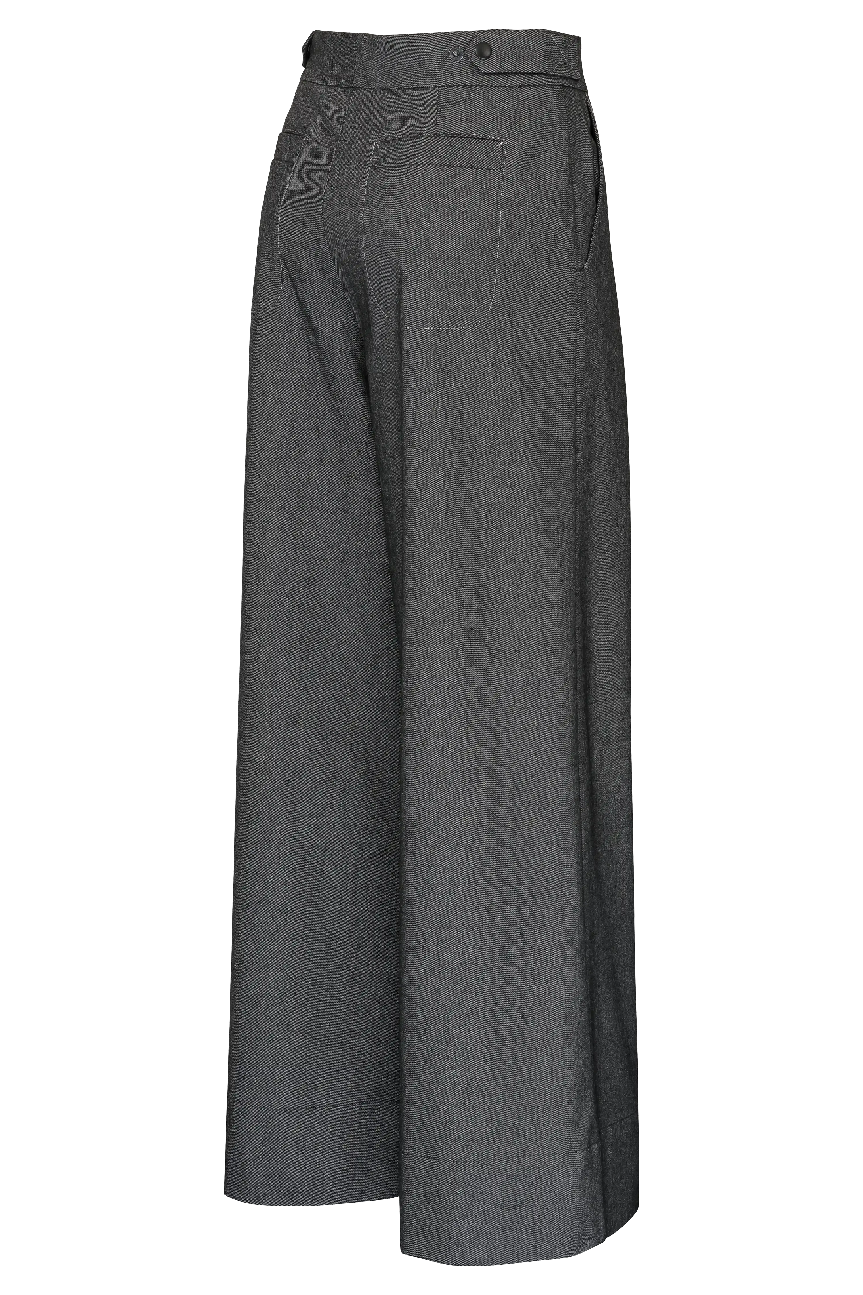 Bundfaltenhose mit weitem Bein VON&ZU