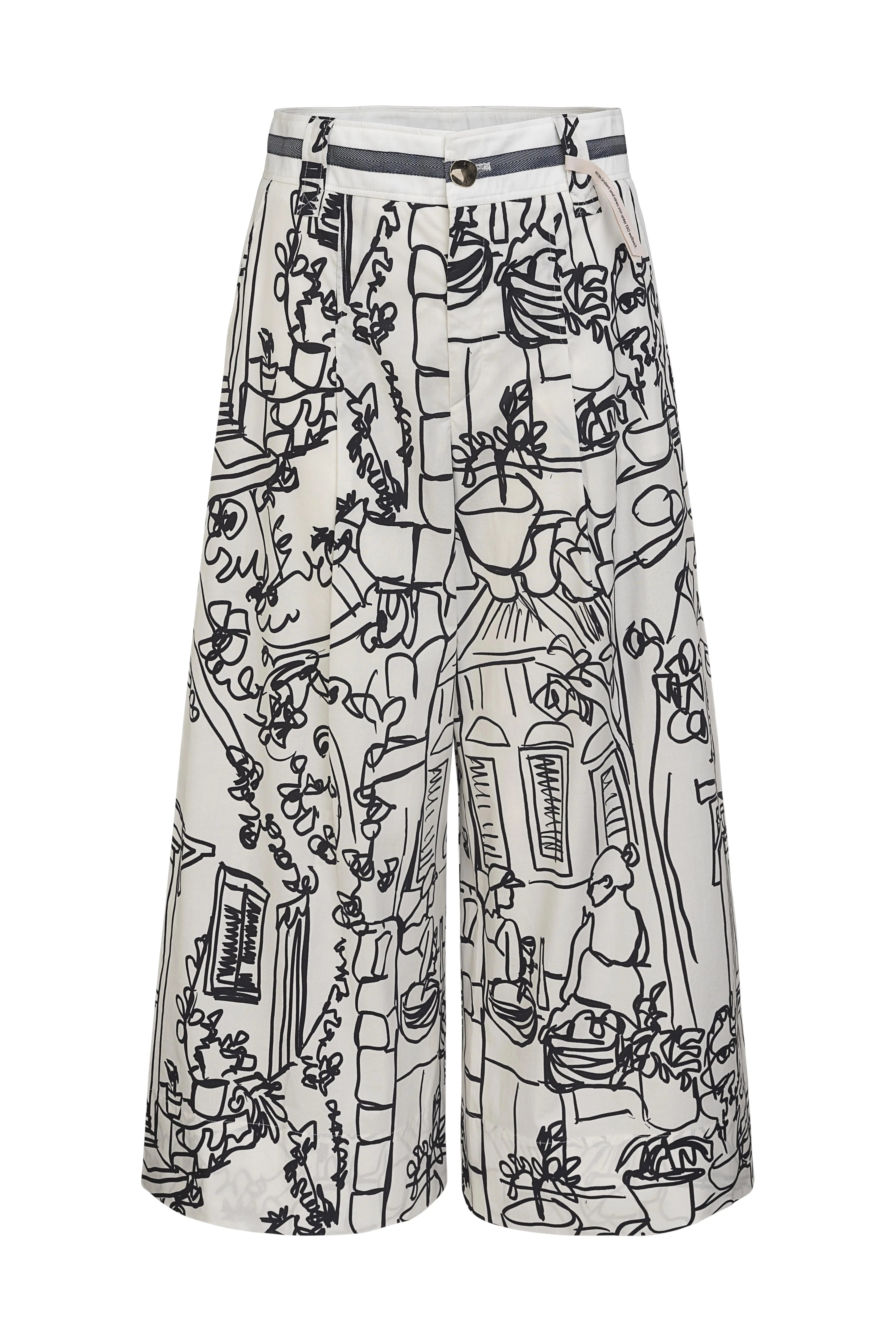 Culotte mit Print VON&ZU