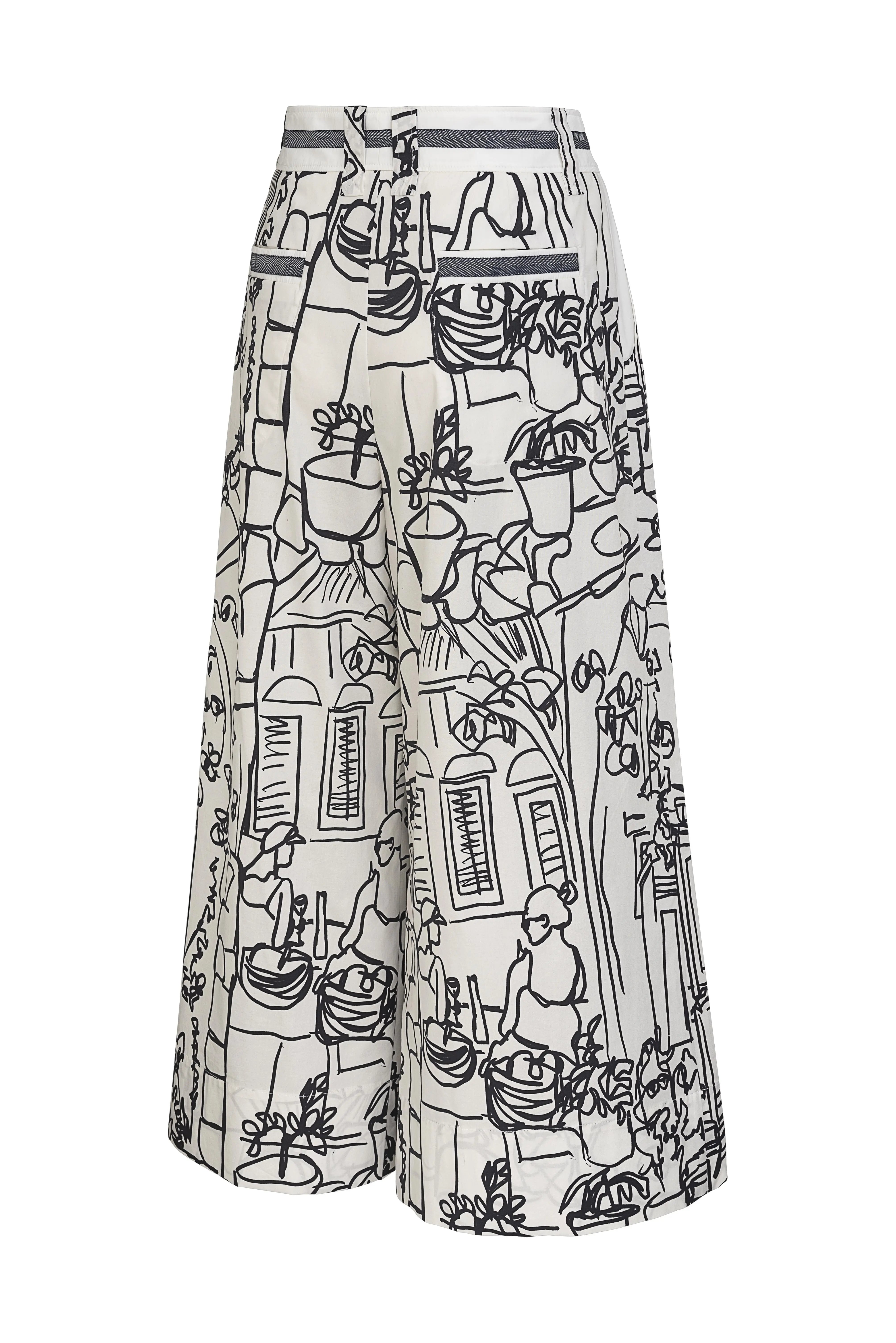 Culotte mit Print VON&ZU