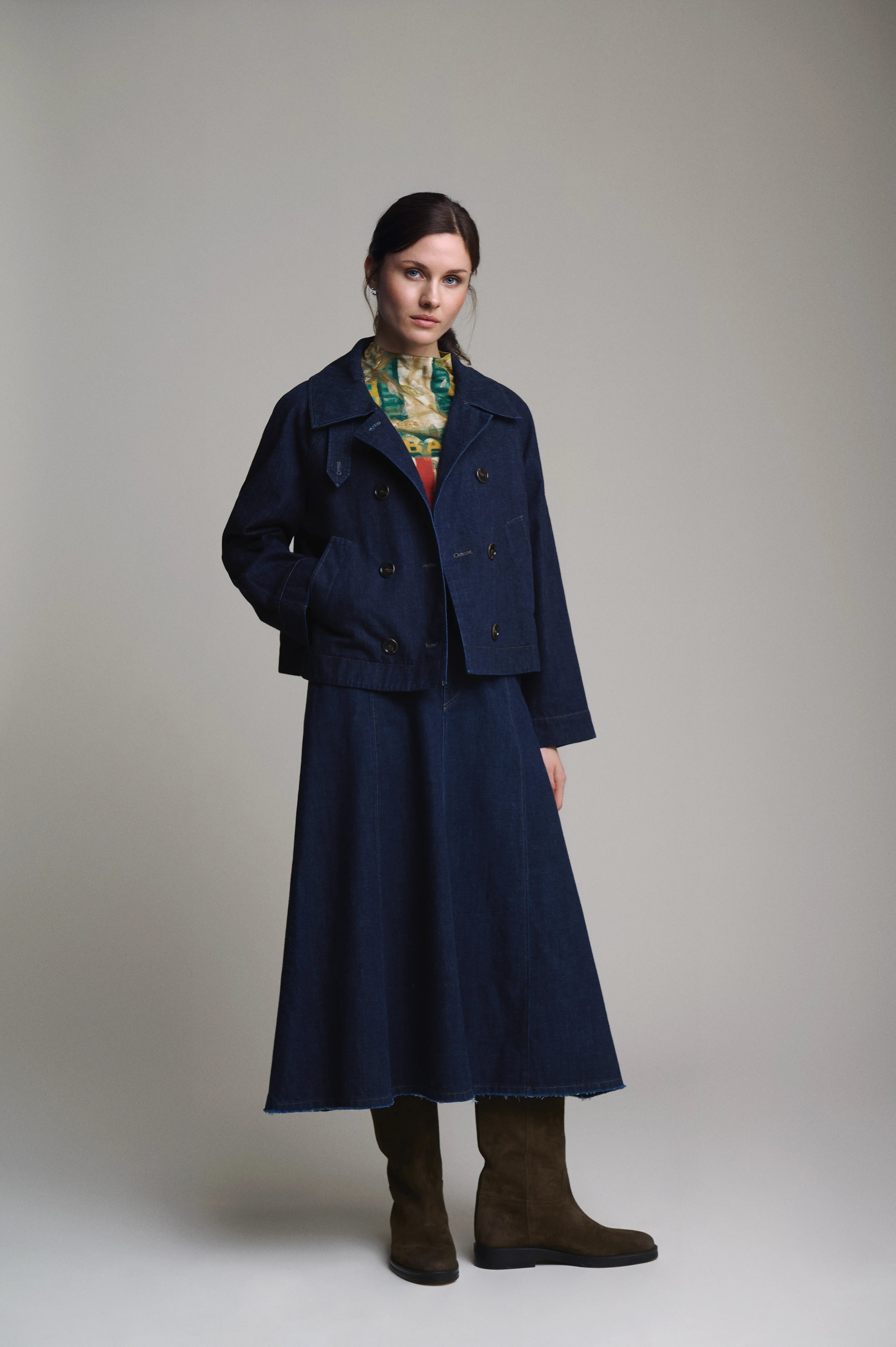 Kurze Jeansjacke VON&ZU