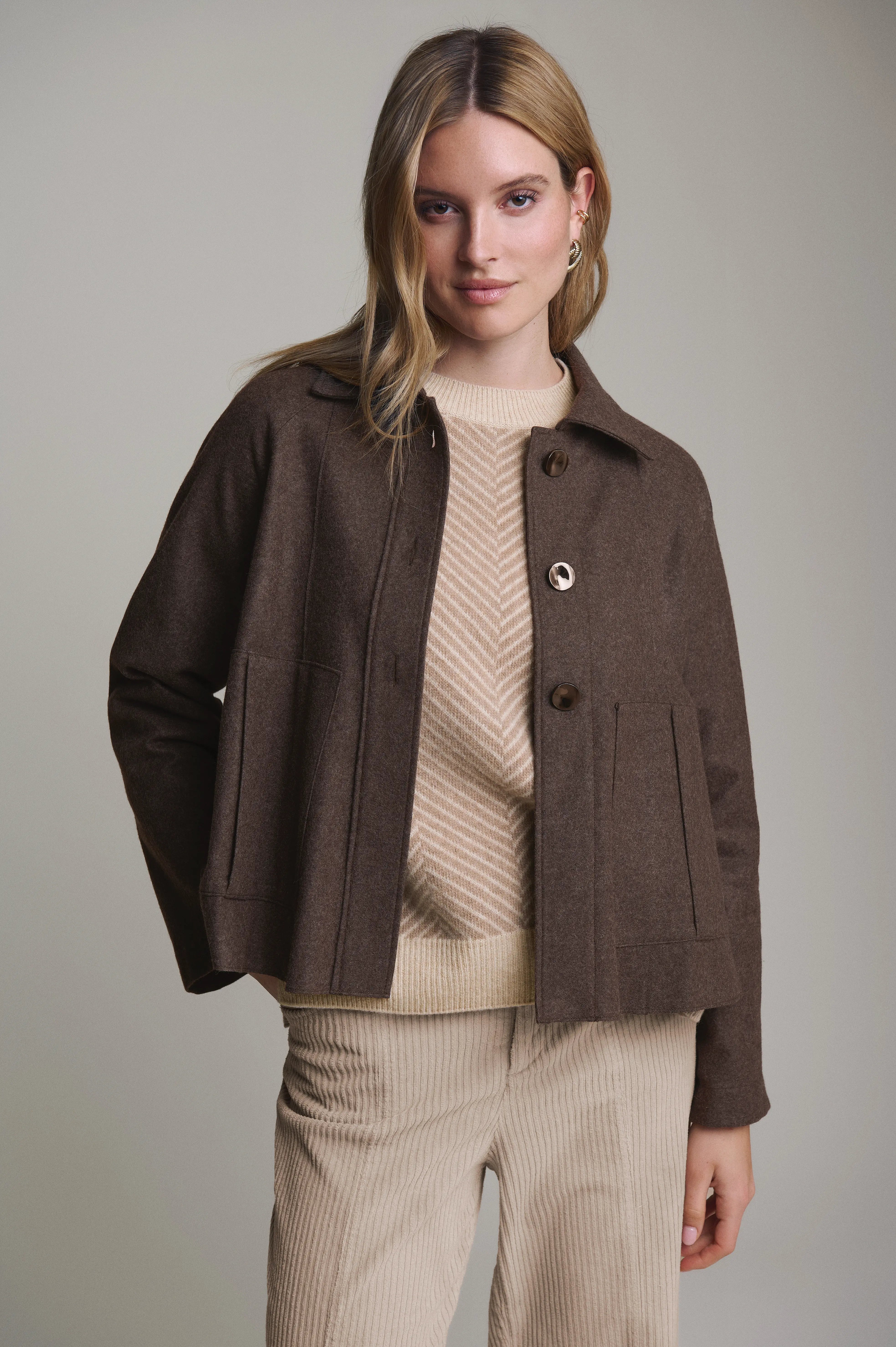 Lodenjacke in A-Linie VON&ZU