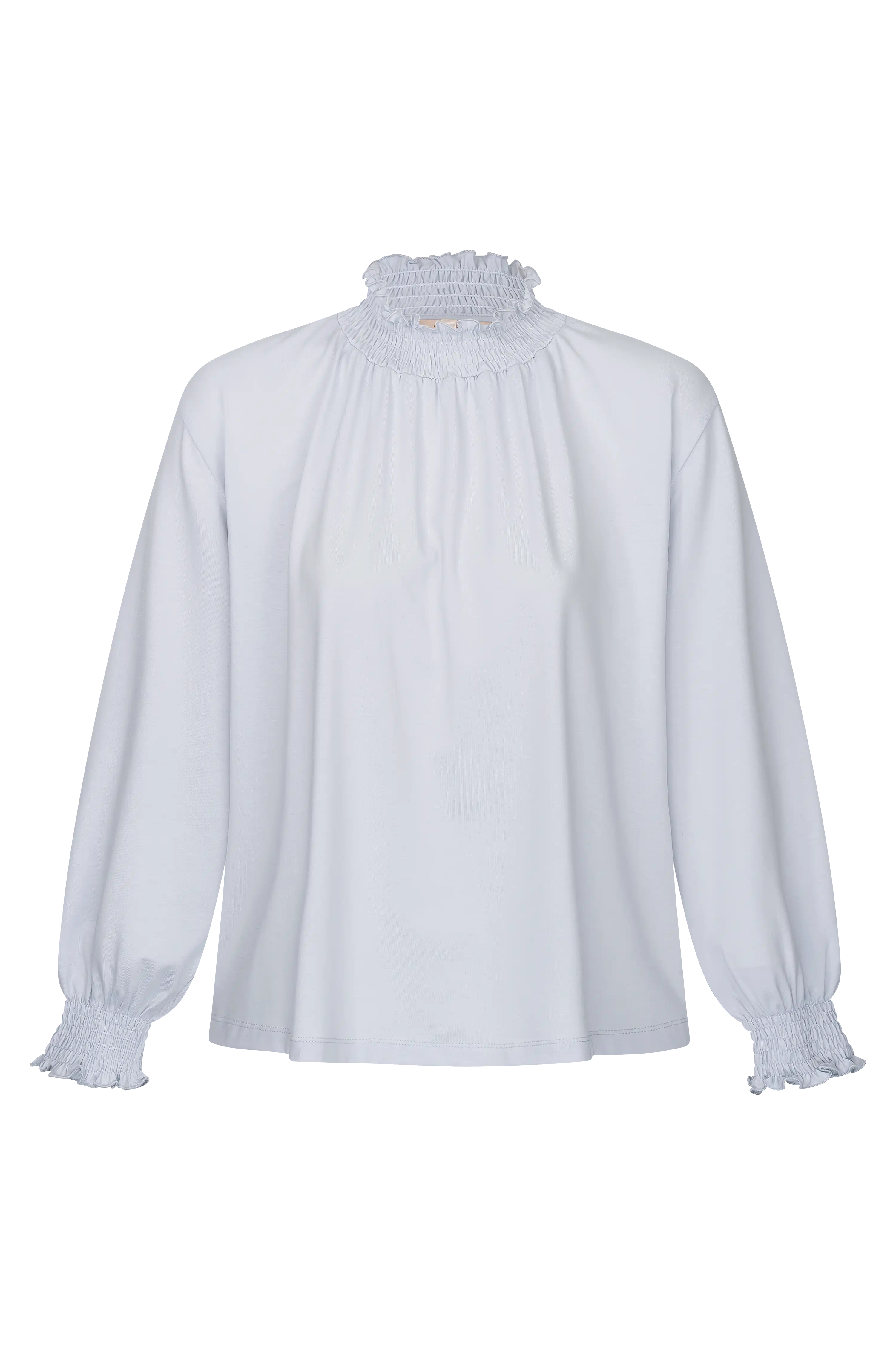 Longsleeve mit gesmoktem Kragen VON&ZU