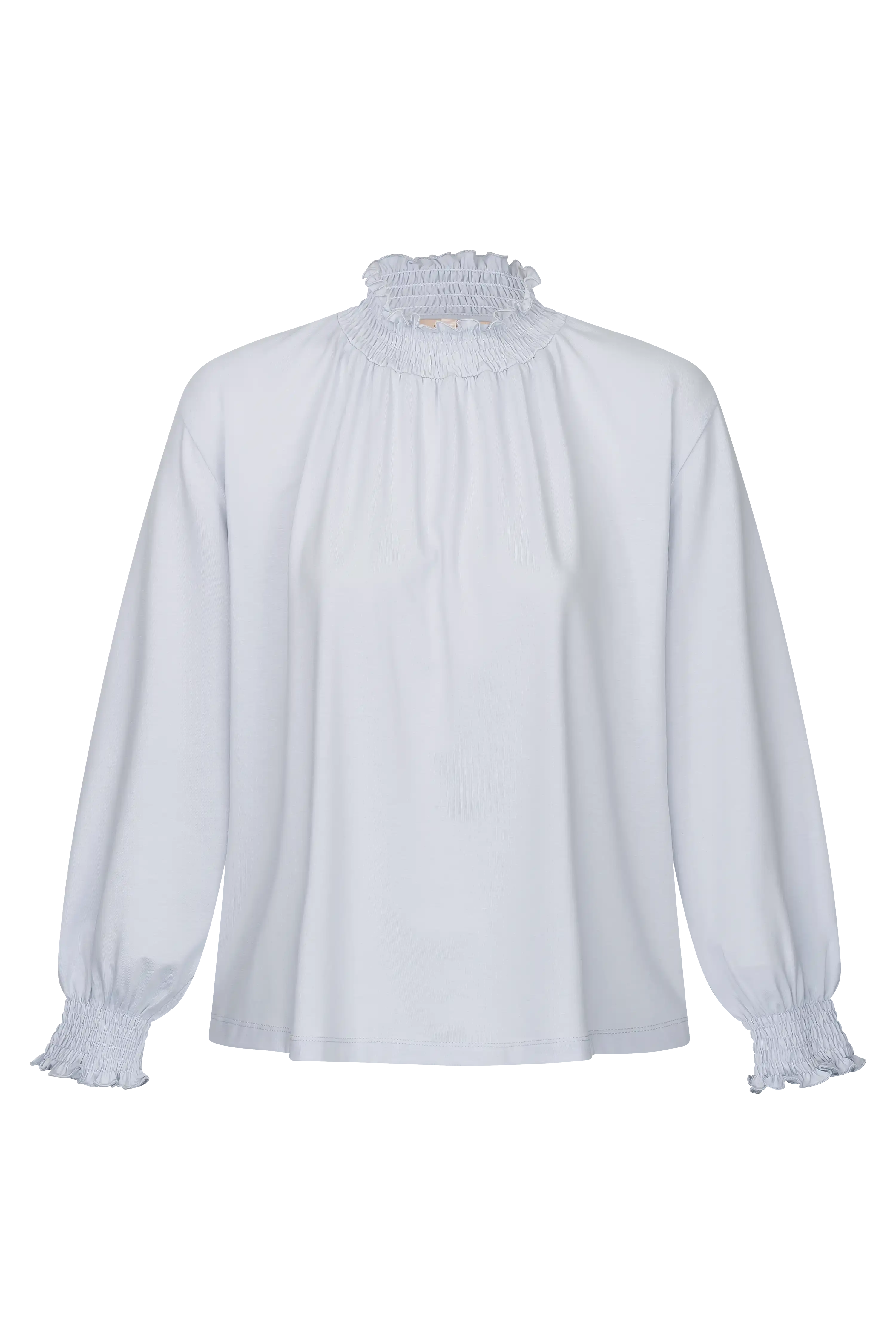 Longsleeve mit gesmoktem Kragen VON&ZU