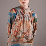 Printbluse aus Viscose VON&ZU