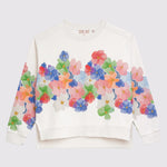 Sweatshirt mit Blumenbordüre VON&ZU