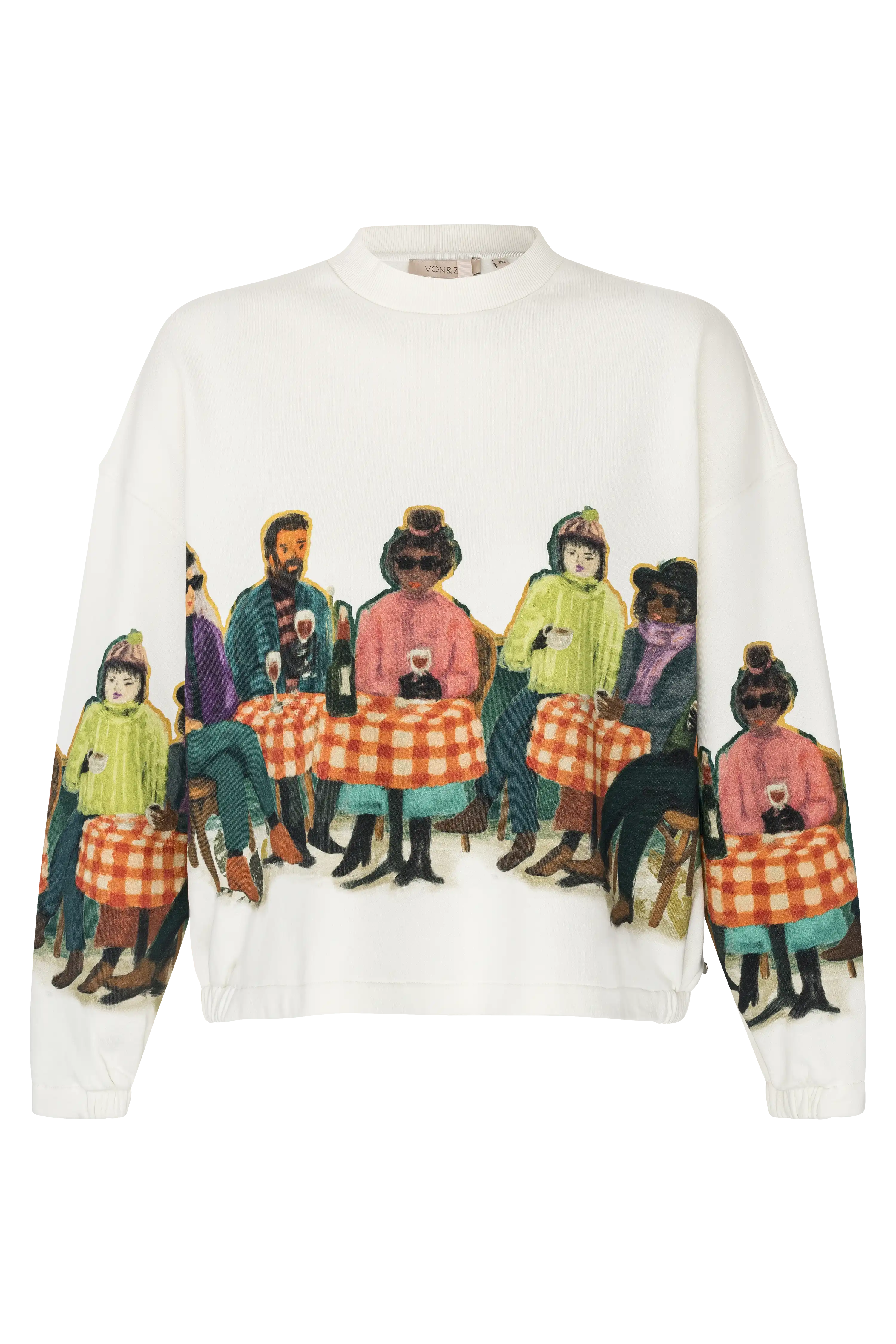 Sweatshirt mit Placement Print VON&ZU