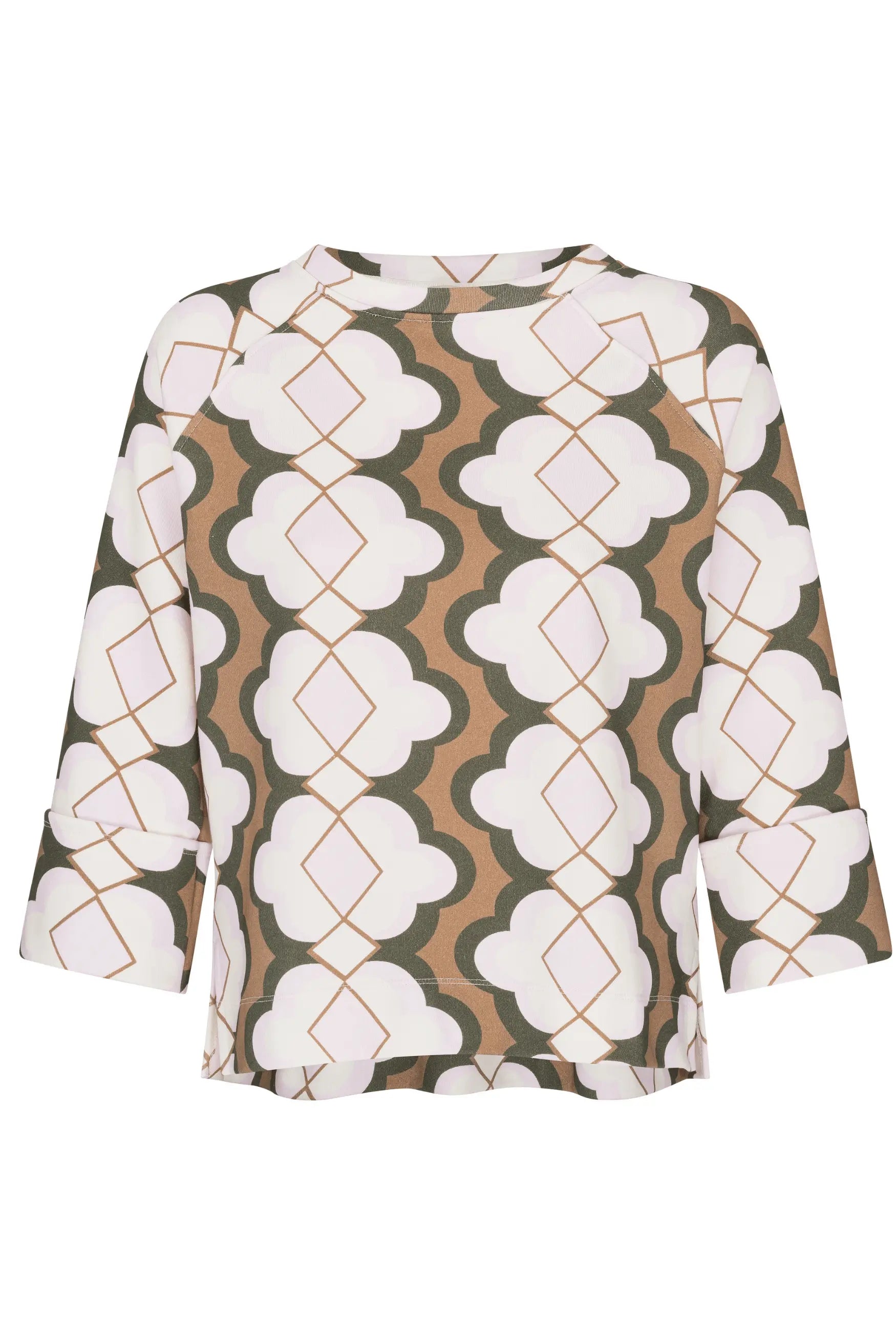 Sweatshirt mit Print und Falten Von&Zu x Bader