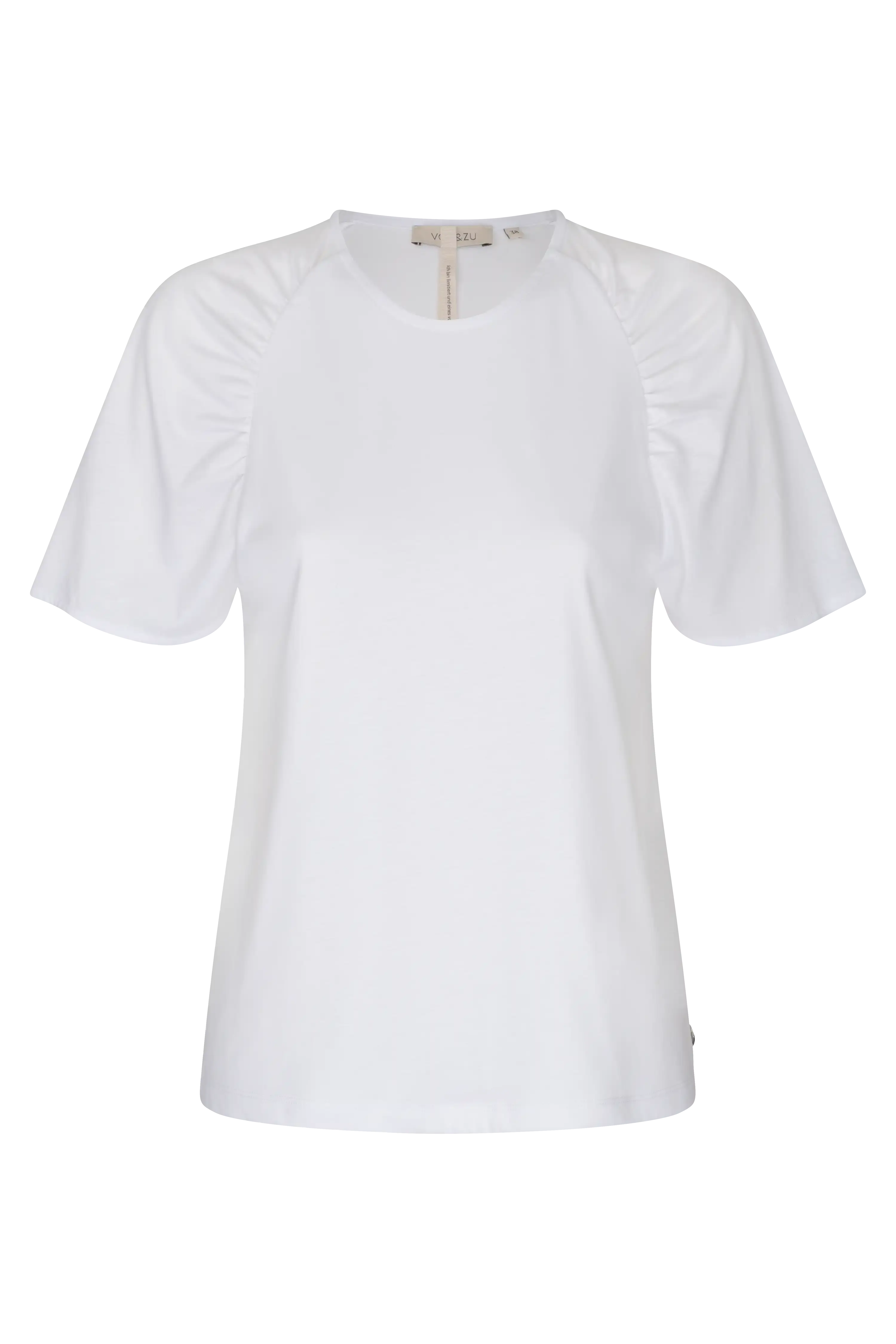T-shirt mit gerafften Raglanärmeln Uni VON&ZU