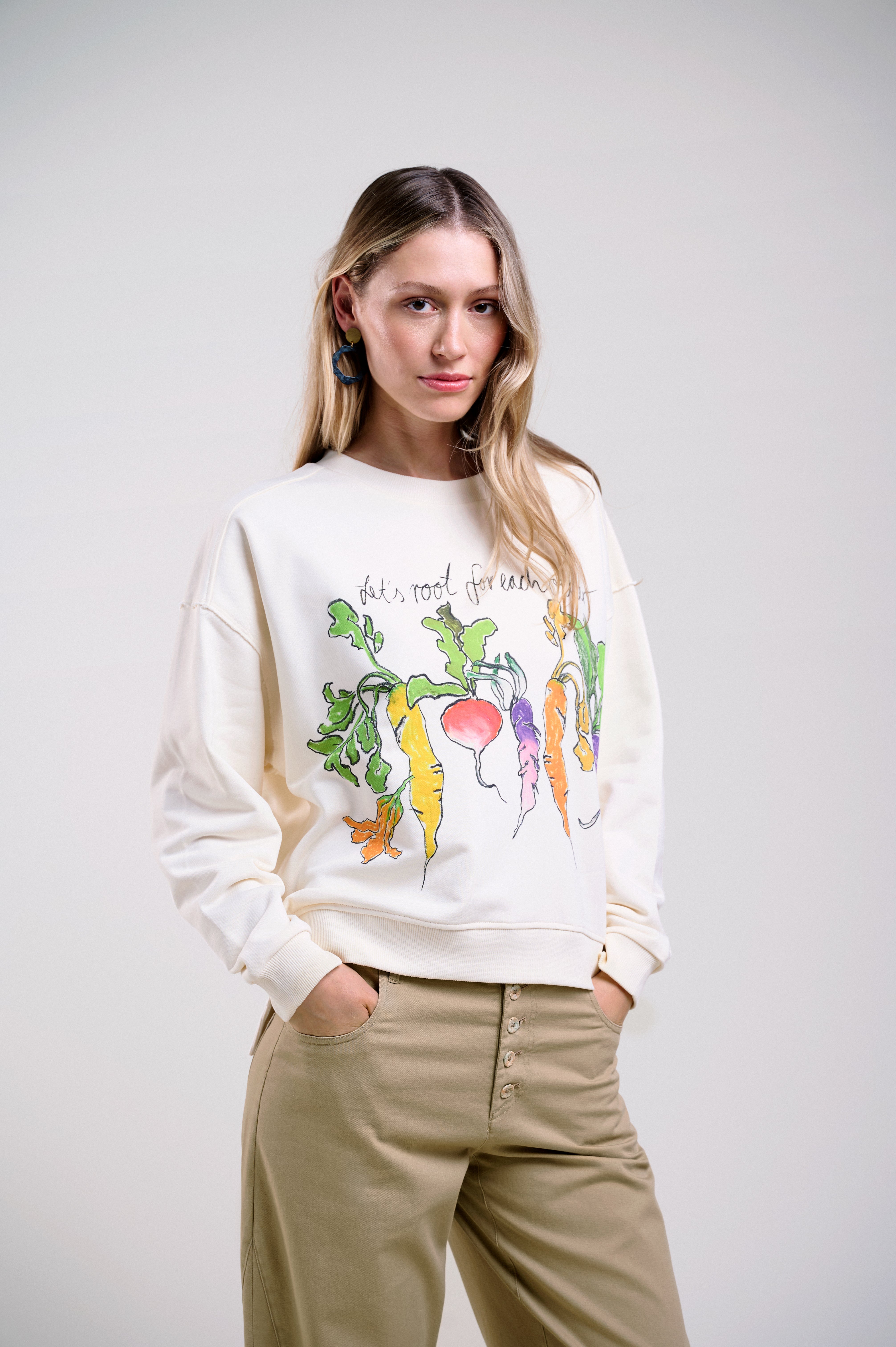 Sweatshirt mit Veredelung
