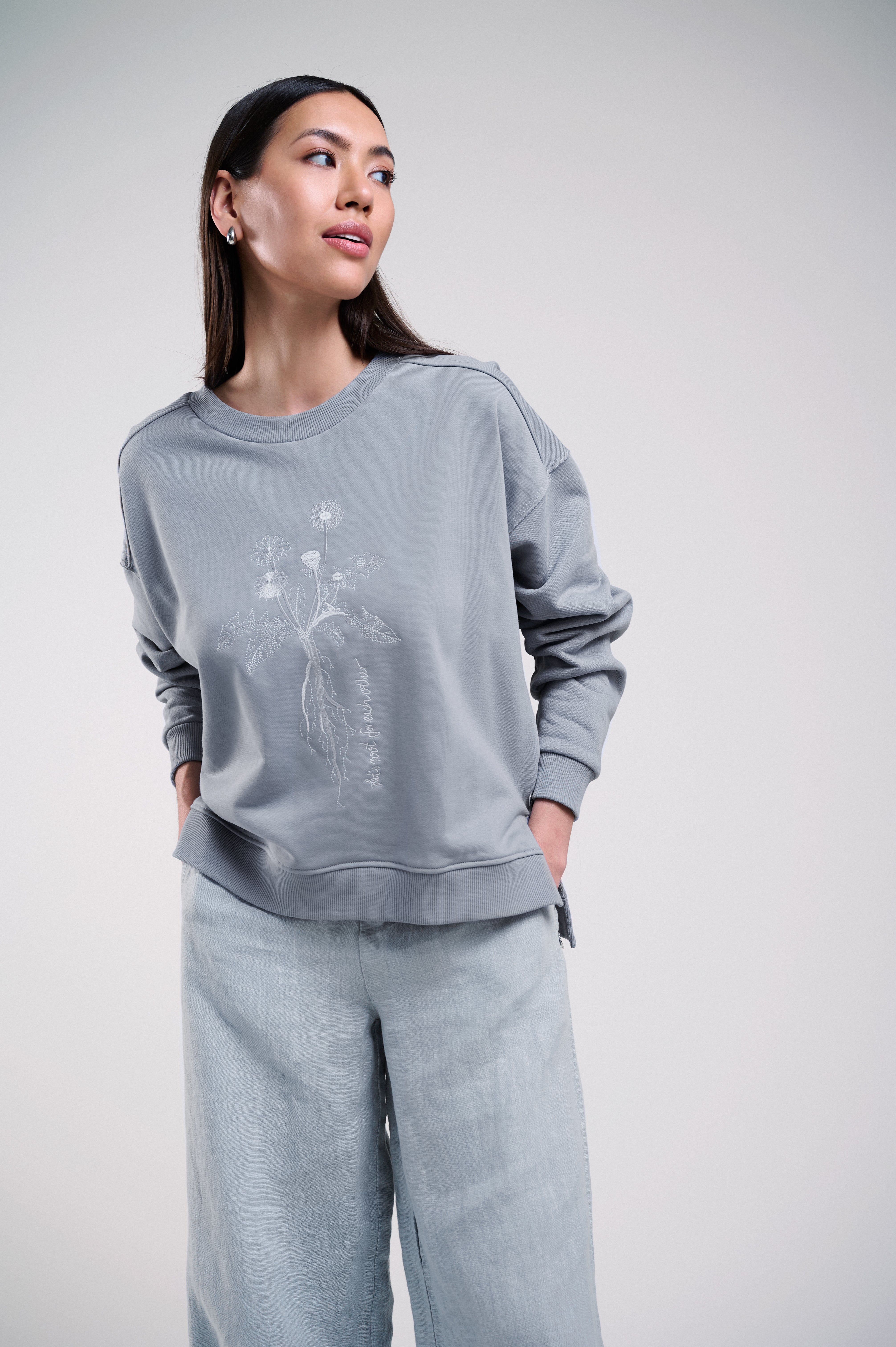 Sweatshirt mit Veredelung