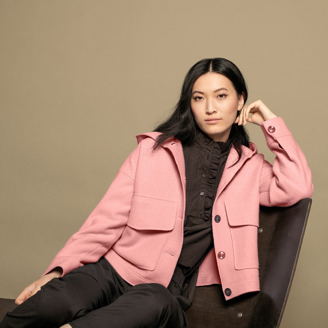 Walkjacke mit Kapuze VON&ZU