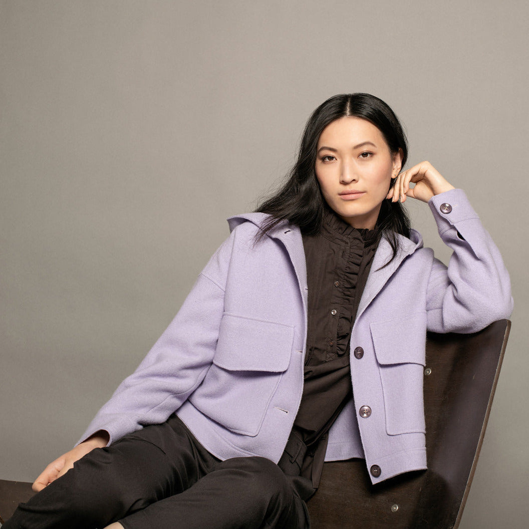Walkjacke mit Kapuze VON&ZU