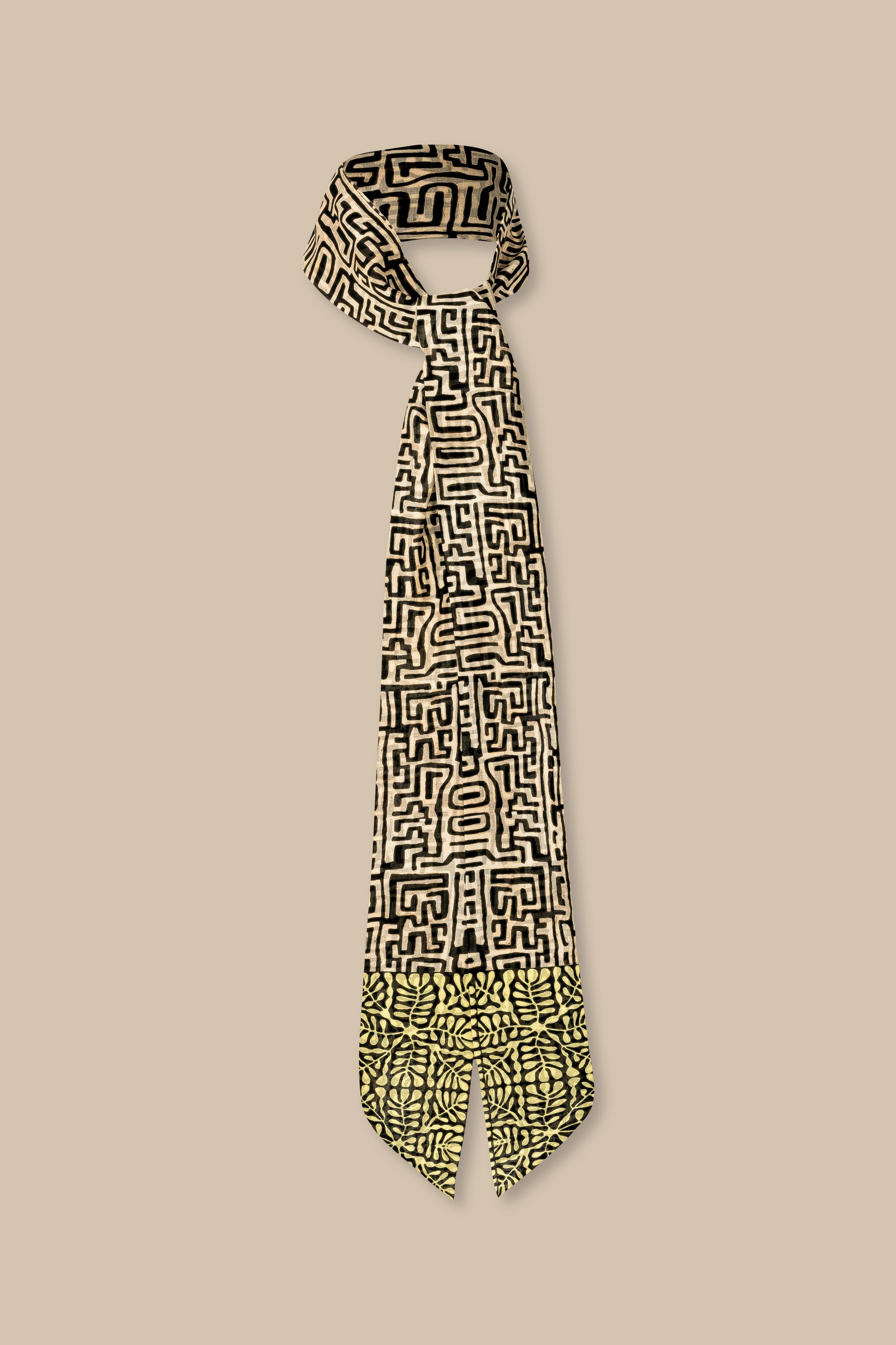 Ethnic tie scarf
