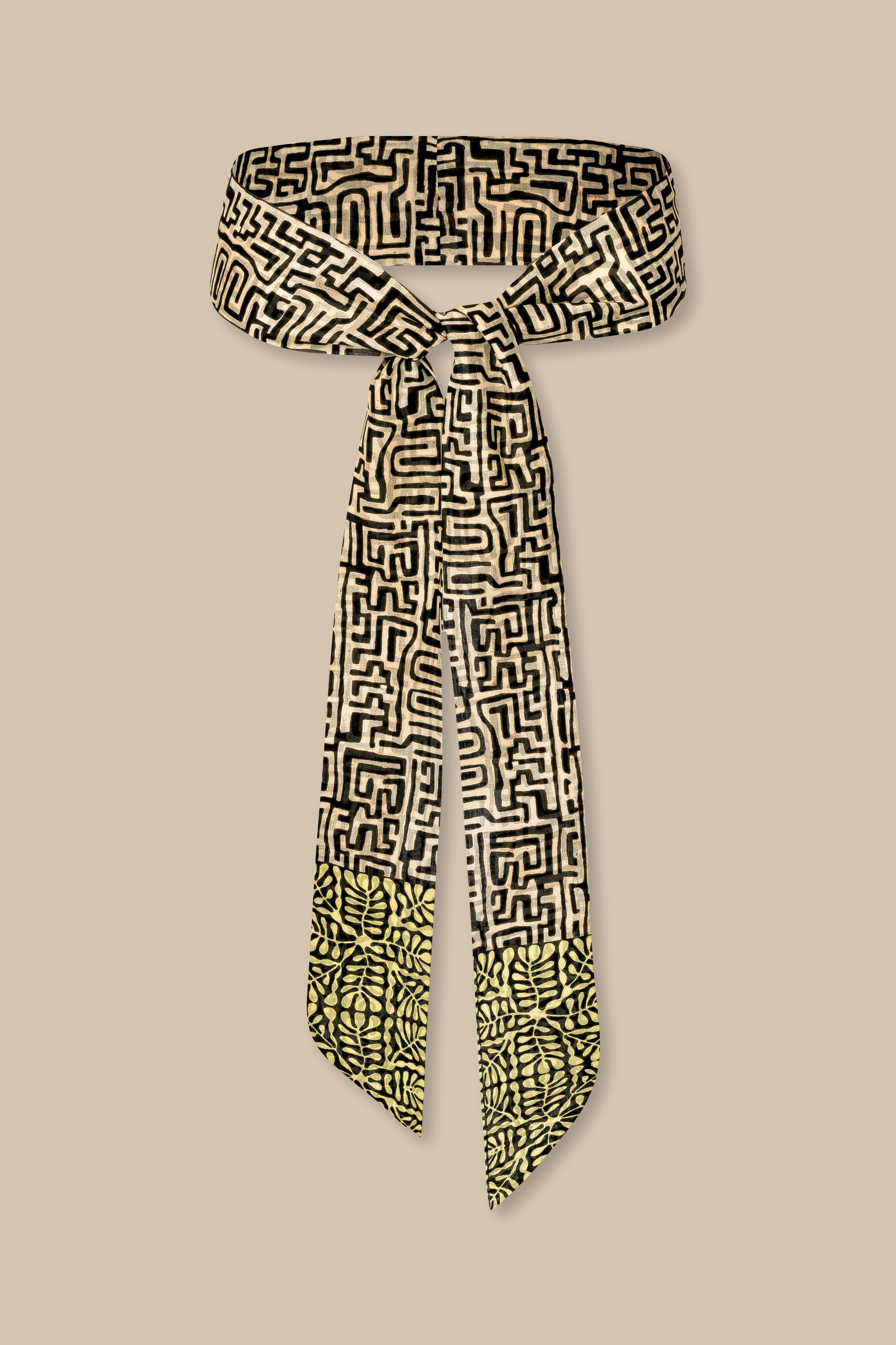 Ethnic tie scarf