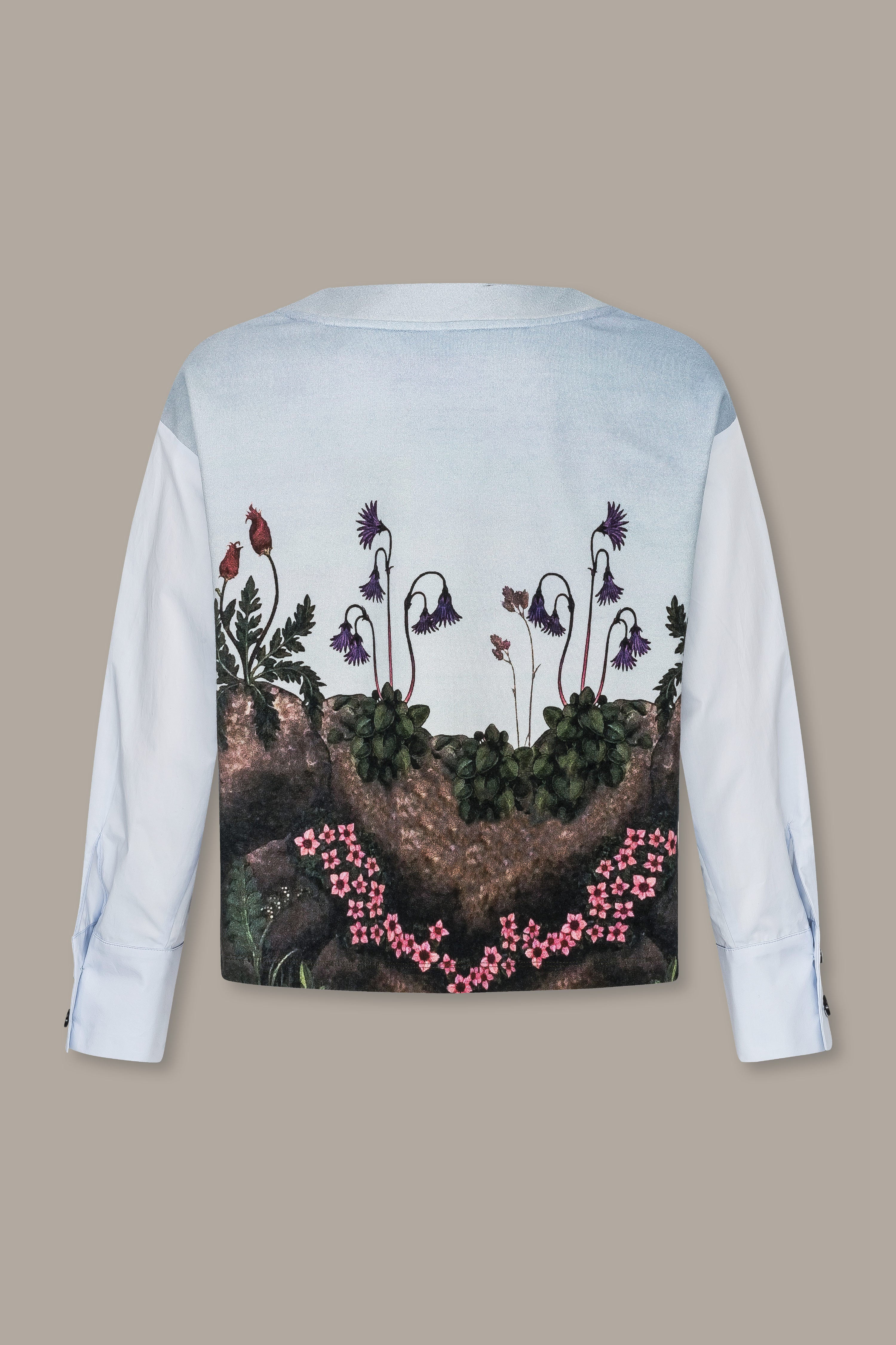 Blouse sweatshirt with a print