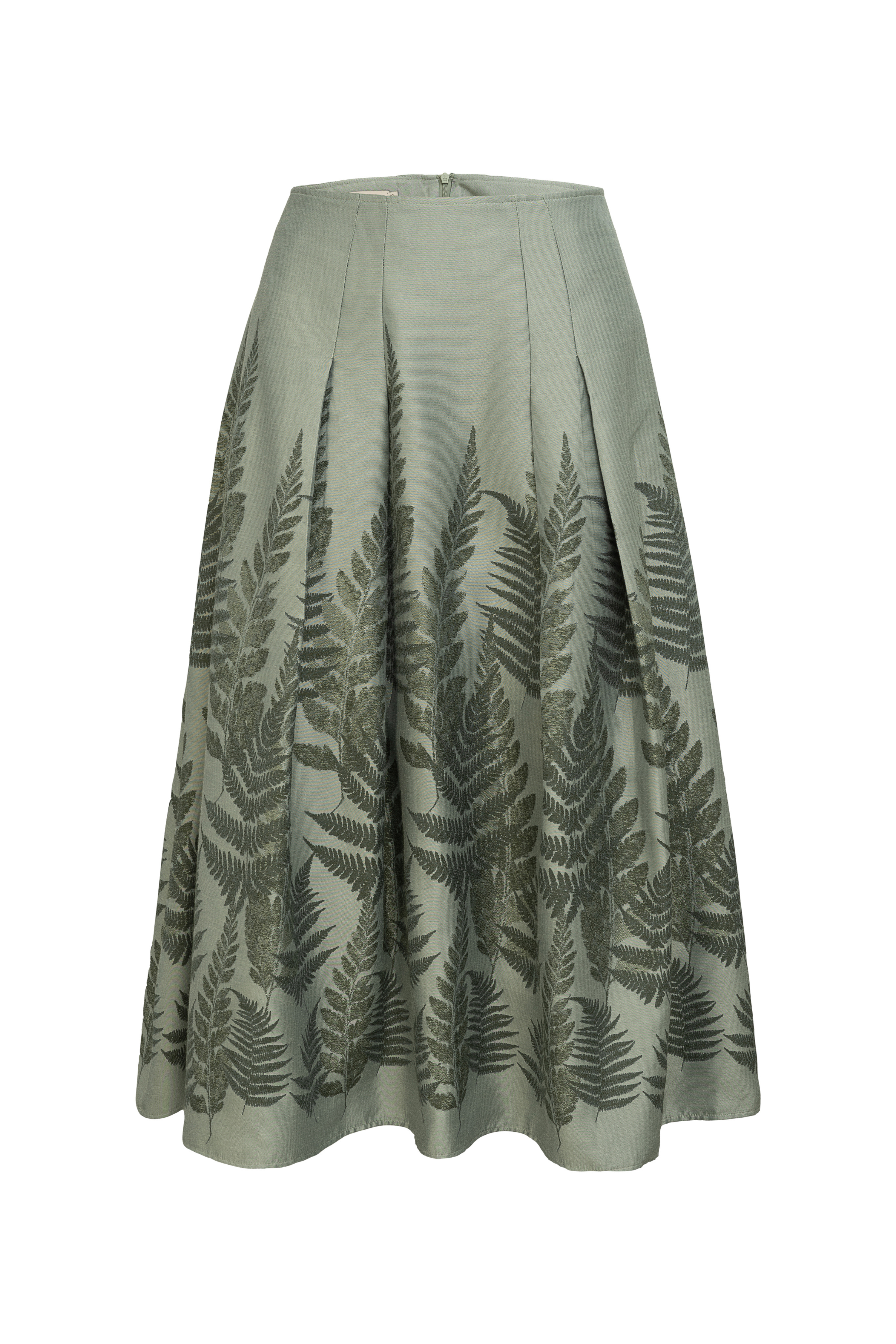 Jacquard skirt with ferns